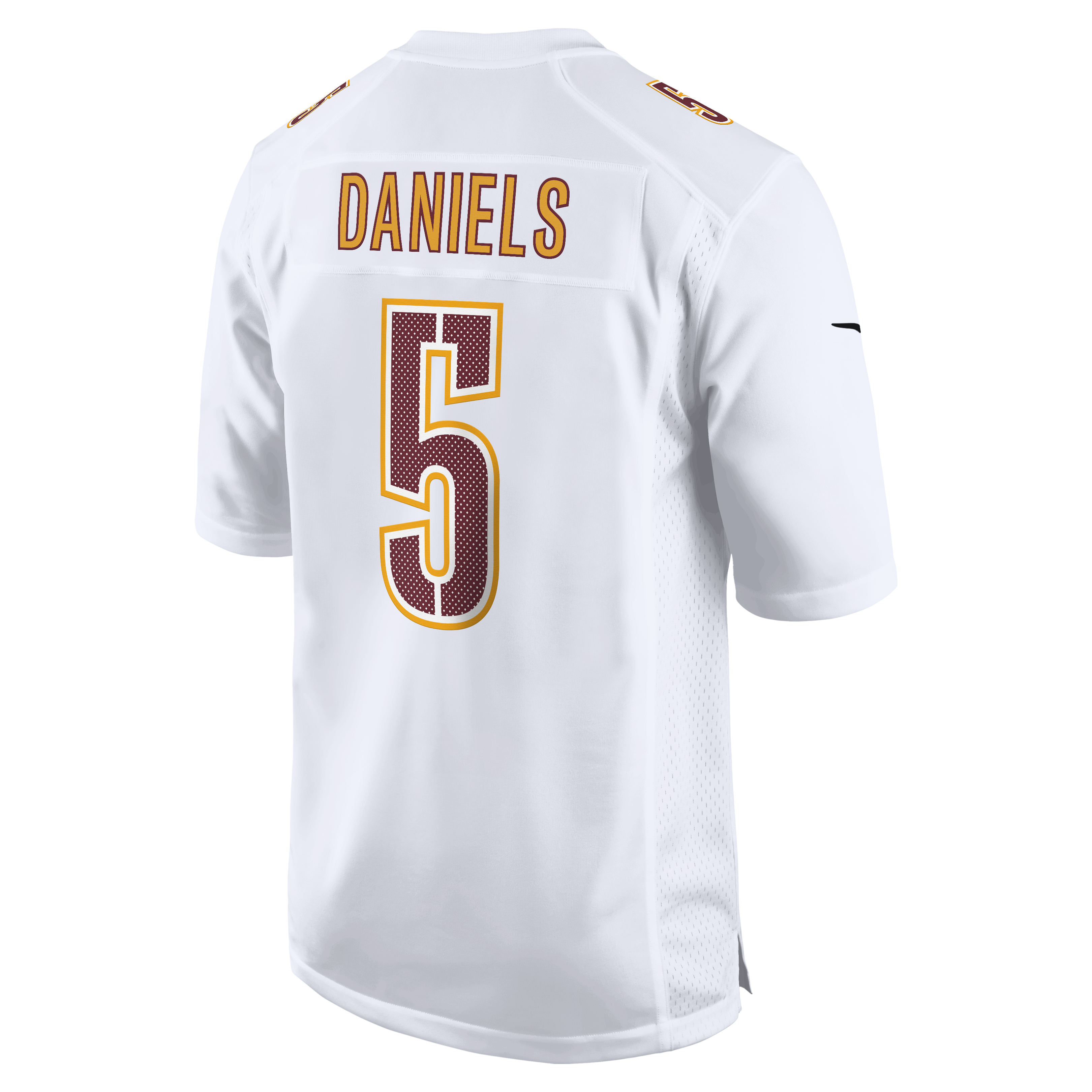 Jayden Daniels Washington Commanders Nike Fashion Jersey – Tundra White Clowdercats
