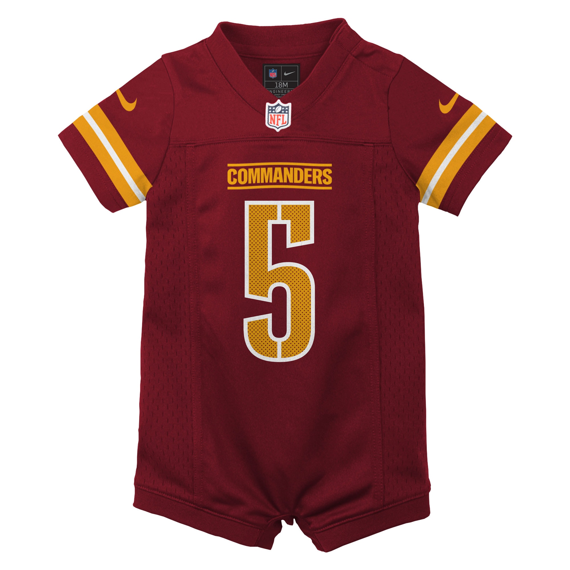 Jayden Daniels Washington Commanders Nike Newborn & Infant Game Romper Jersey – Burgundy Clowdercats