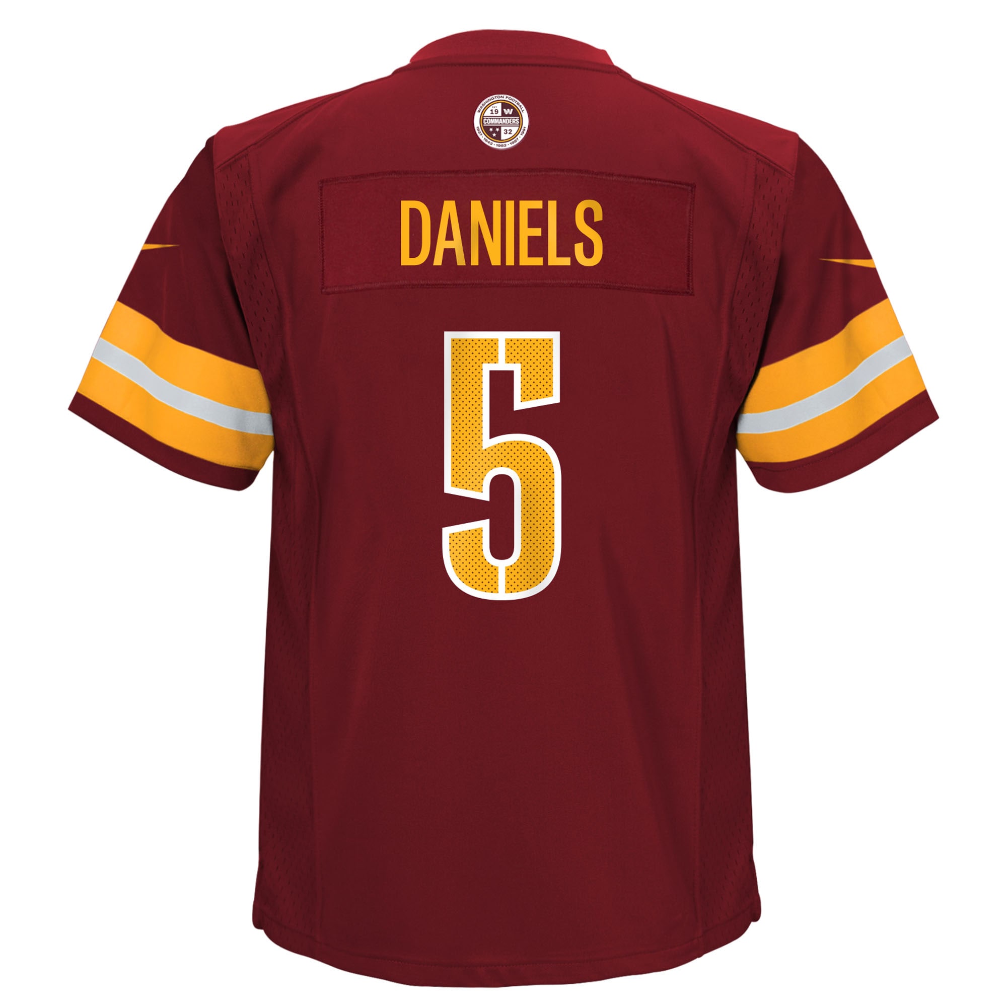Jayden Daniels Washington Commanders Nike Preschool Team Player Game Jersey – Burgundy Clowdercats