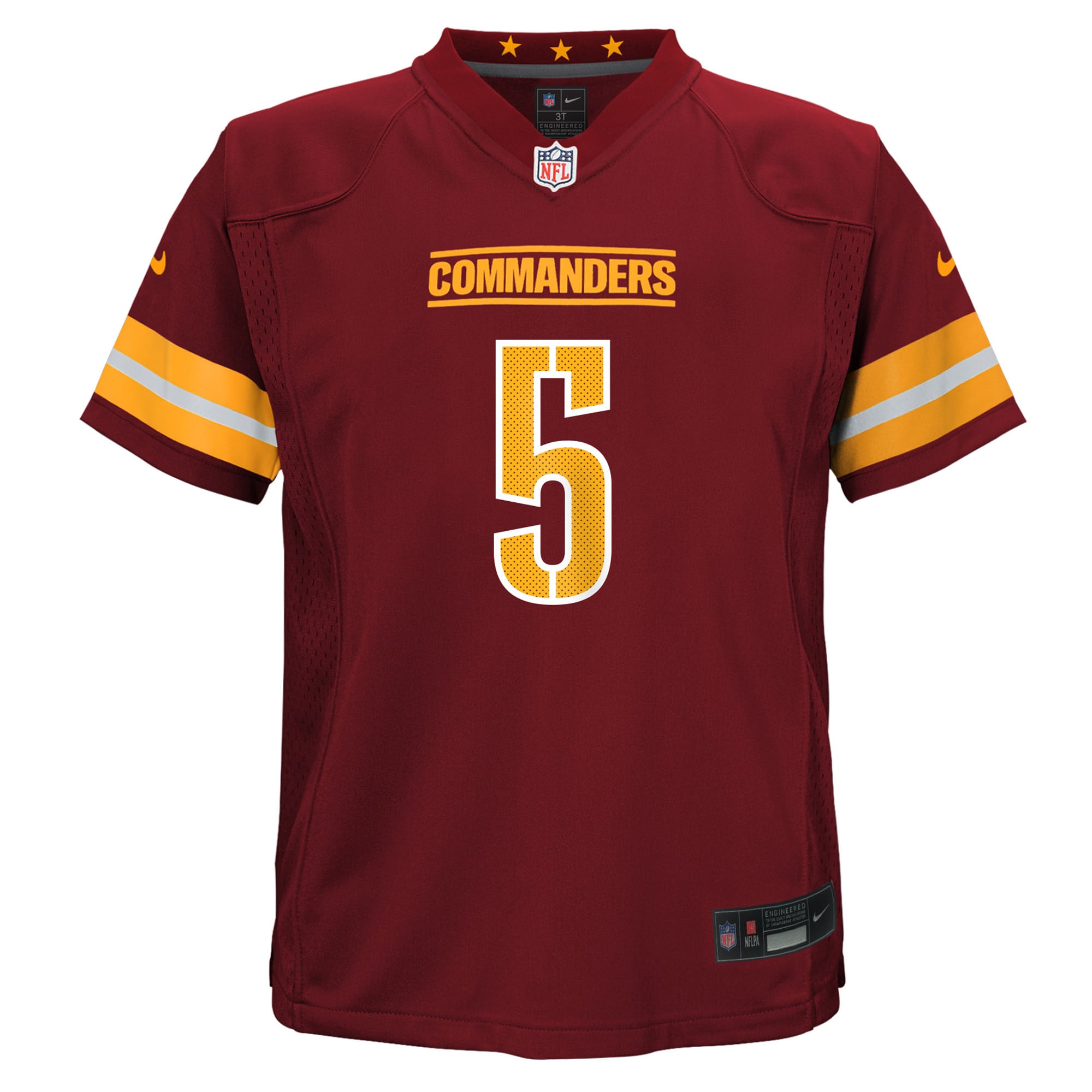 Jayden Daniels Washington Commanders Nike Preschool Team Player Game Jersey – Burgundy Clowdercats