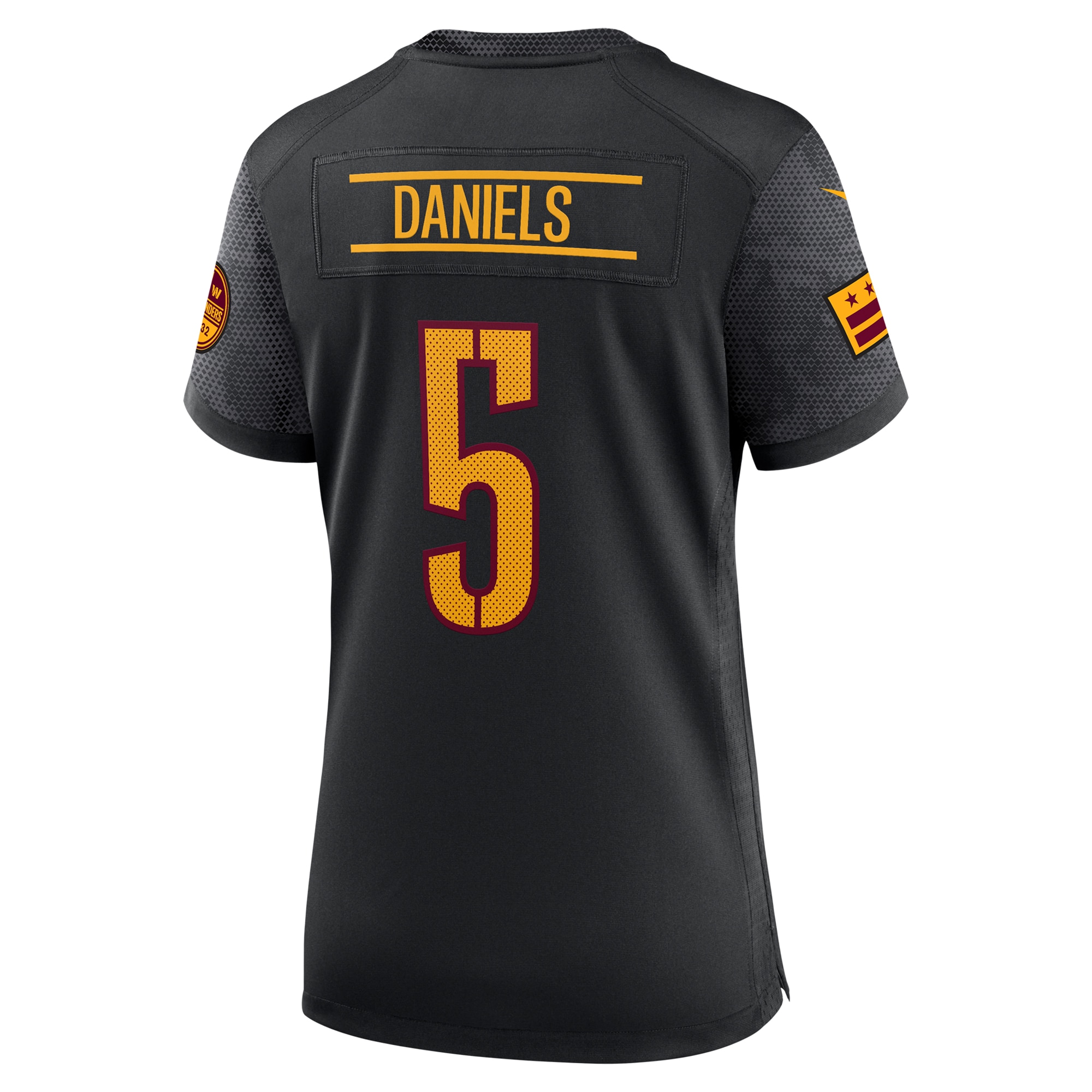 Jayden Daniels Washington Commanders Nike Women’s Alternate Game Player Jersey – Black Clowdercats