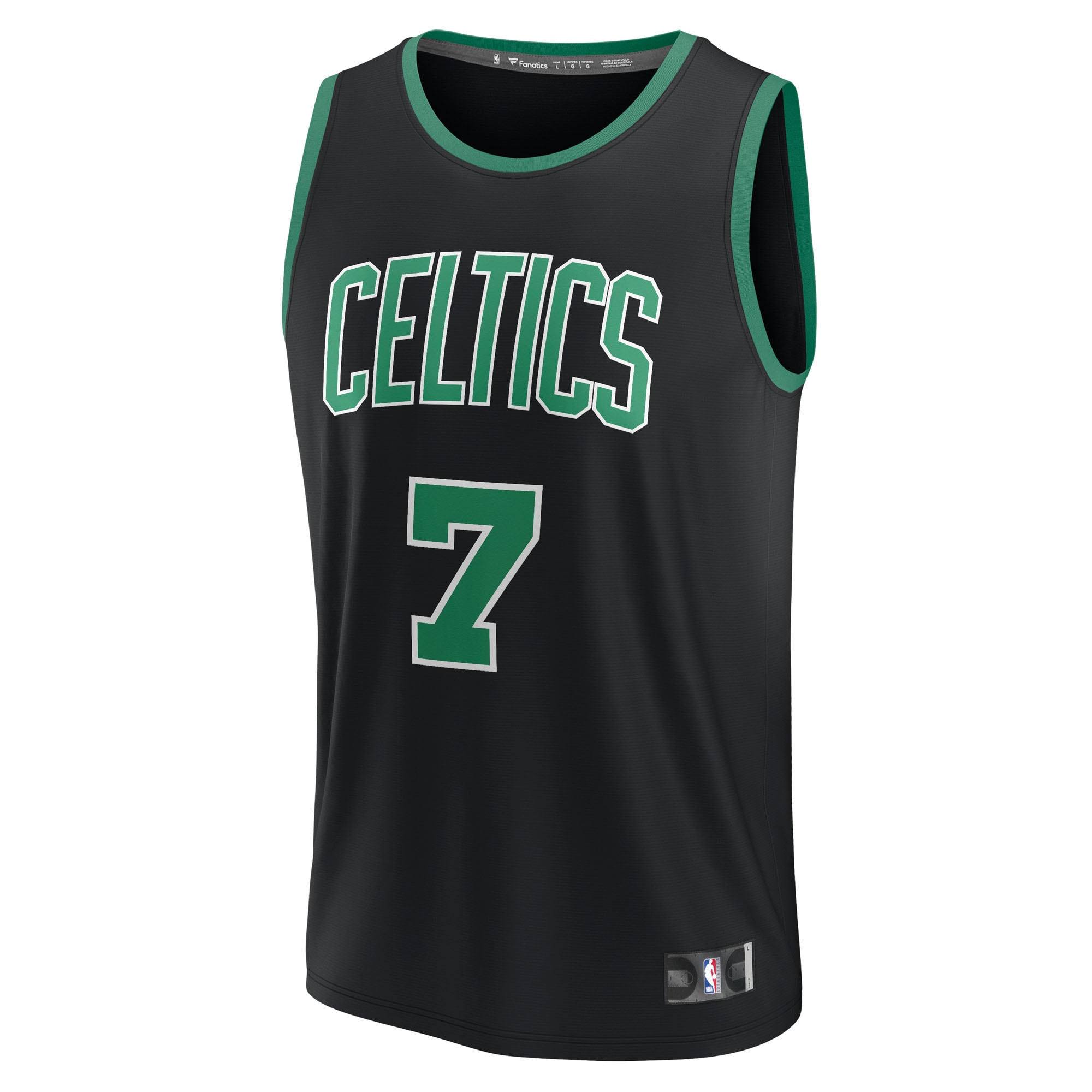 Jaylen Brown Boston Celtics Fanatics Fast Break Replica Player Jersey – Statement Edition – Black Clowdercats