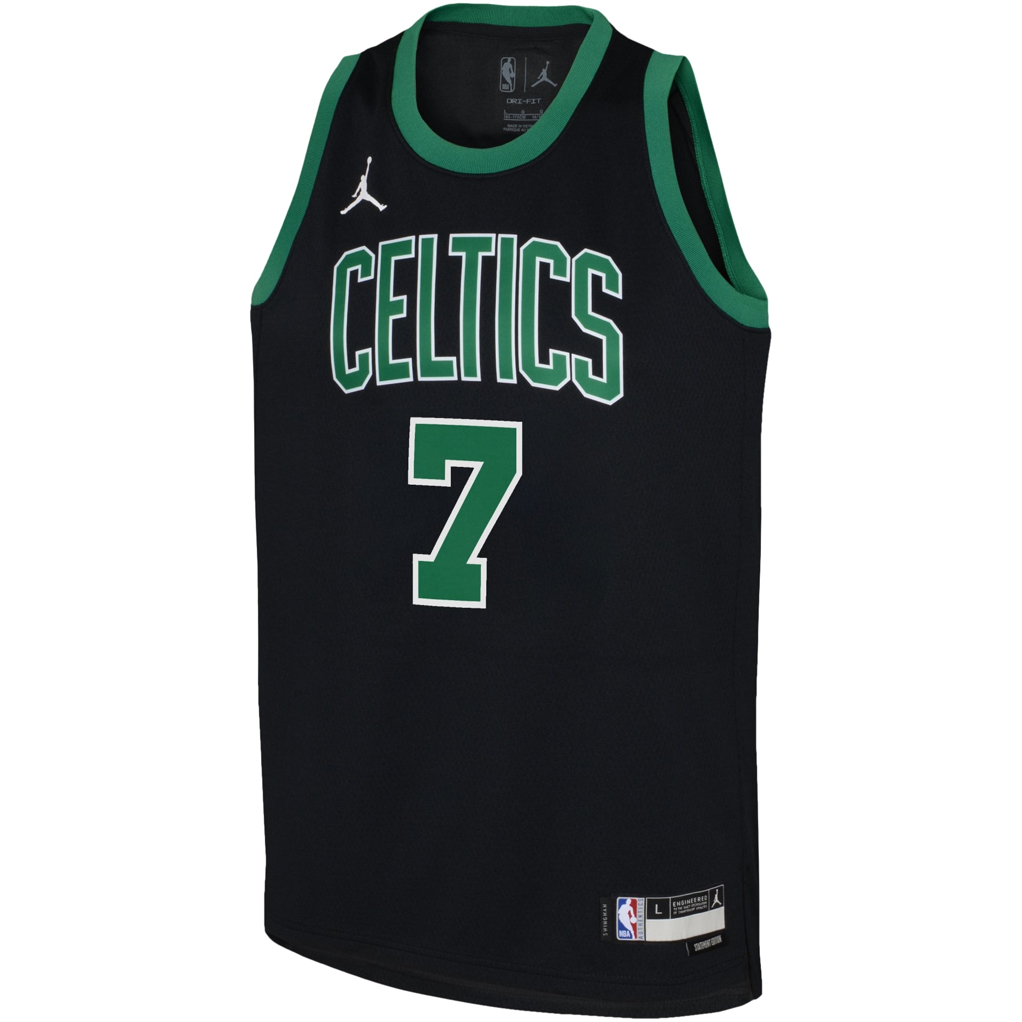 Jaylen Brown Boston Celtics Jordan Brand Youth Swingman Jersey – Statement Edition – Black Clowdercats