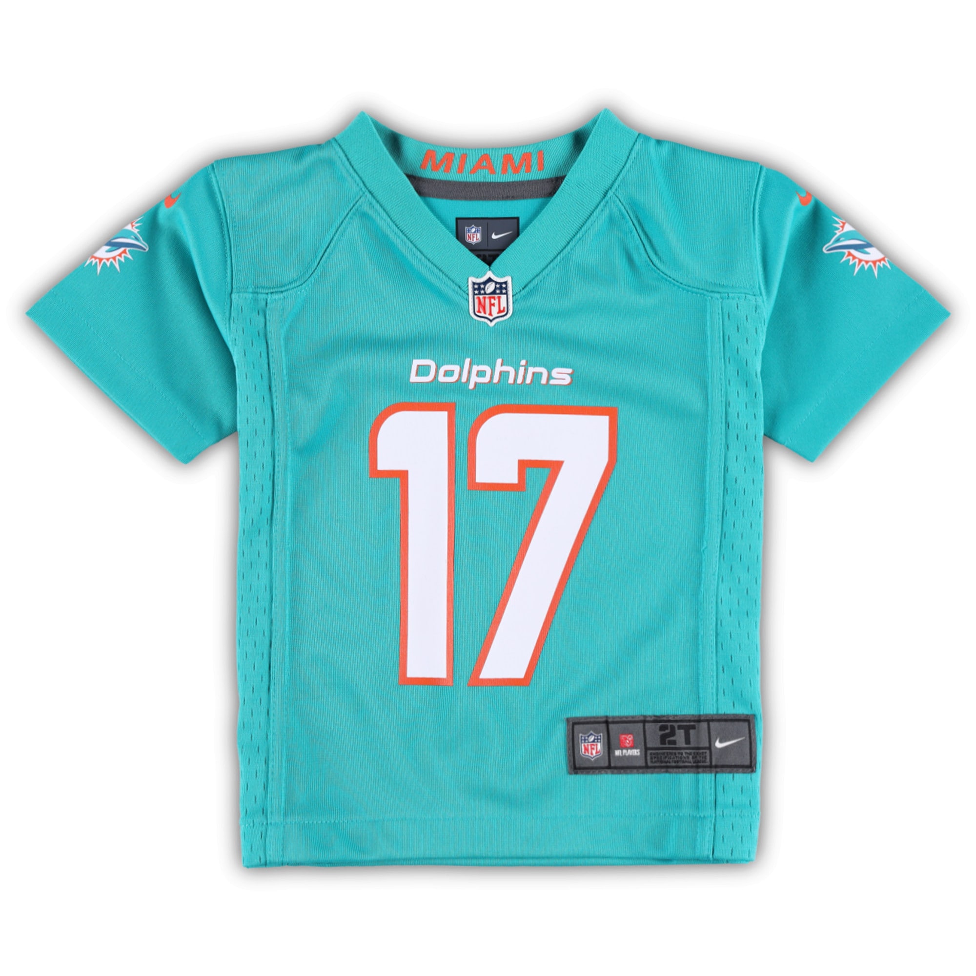 Jaylen Waddle Miami Dolphins Nike Toddler Game Jersey – Aqua Clowdercats