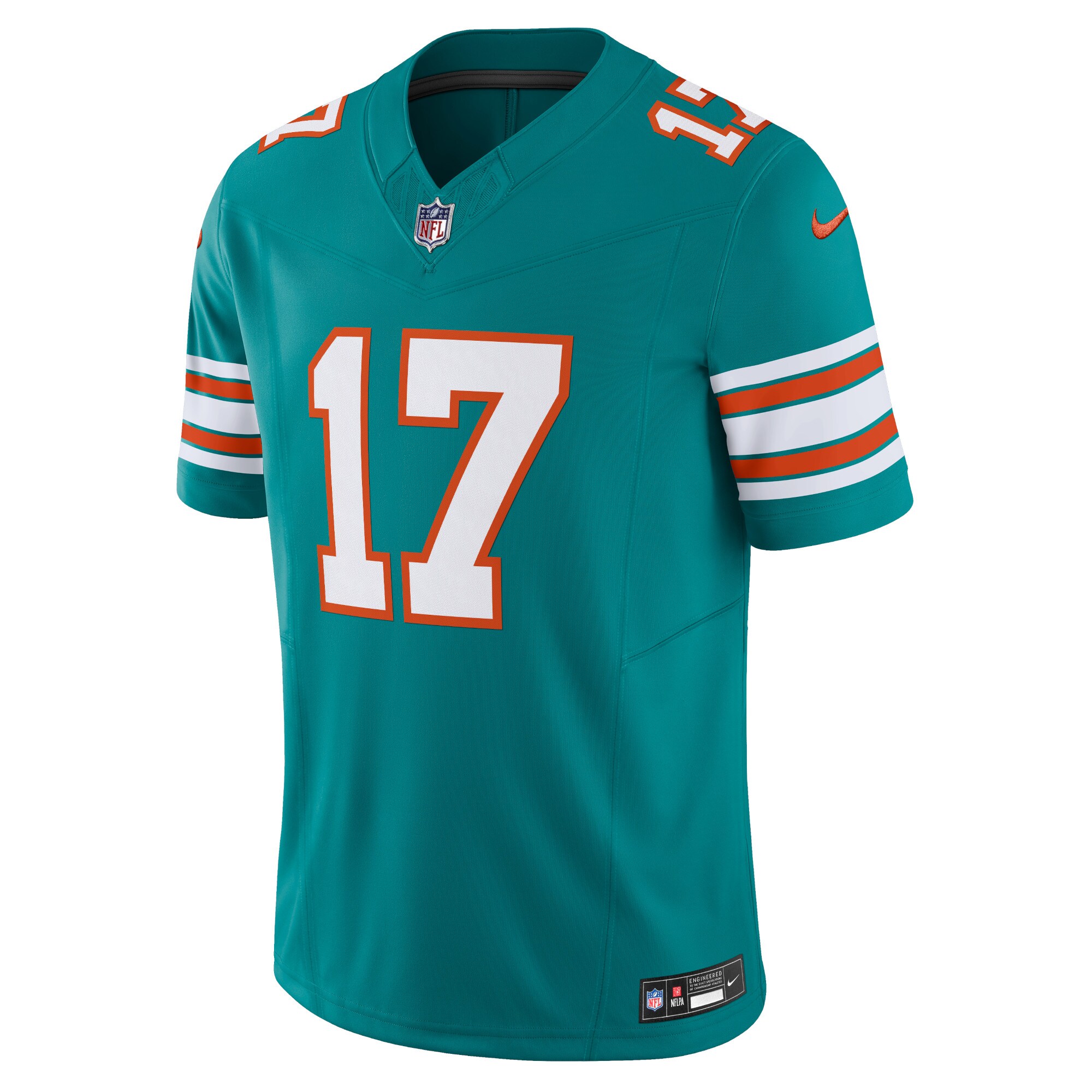 Jaylen Waddle Miami Dolphins Nike Vapor F.U.S.E. Limited Jersey – Aqua Clowdercats