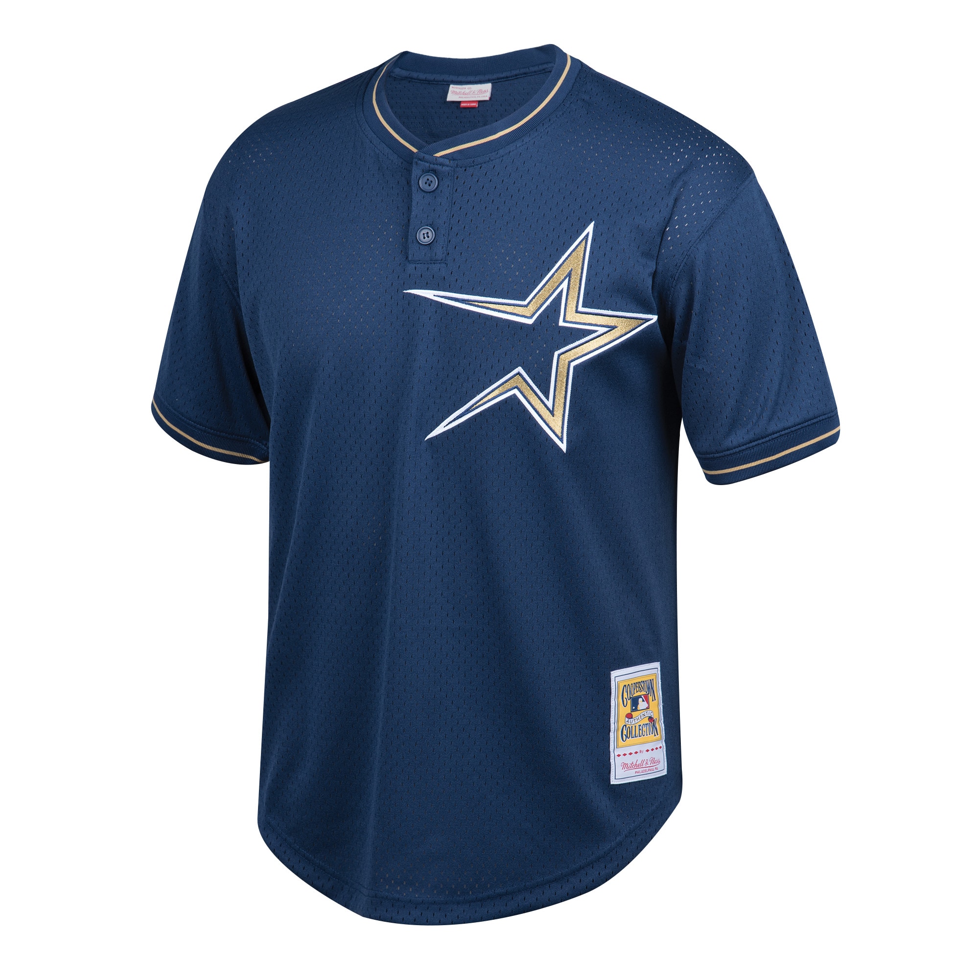 Jeff Bagwell Houston Astros Mitchell & Ness Youth Cooperstown Collection Mesh Batting Practice Jersey – Navy