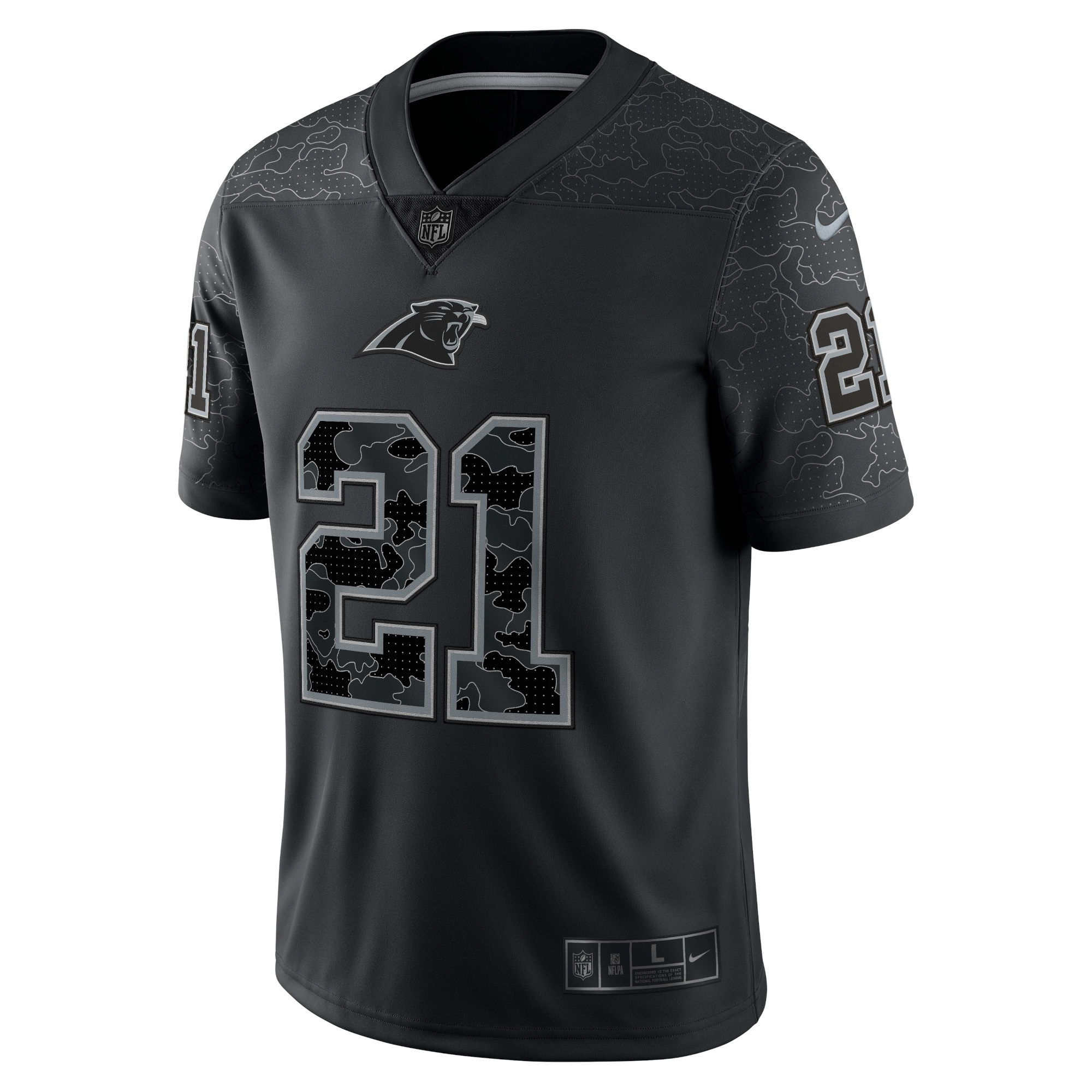 Jeremy Chinn Carolina Panthers Nike RFLCTV Limited Jersey – Black Clowdercats