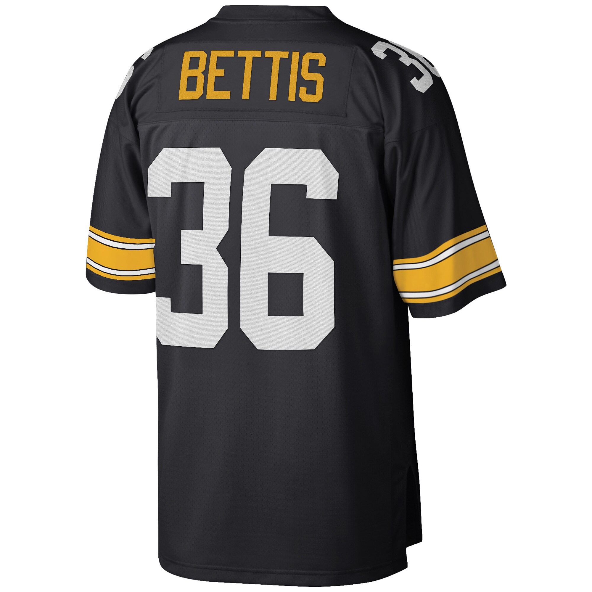 Jerome Bettis Pittsburgh Steelers Mitchell & Ness Big & Tall 1996 Retired Player Replica Jersey – Black Clowdercats