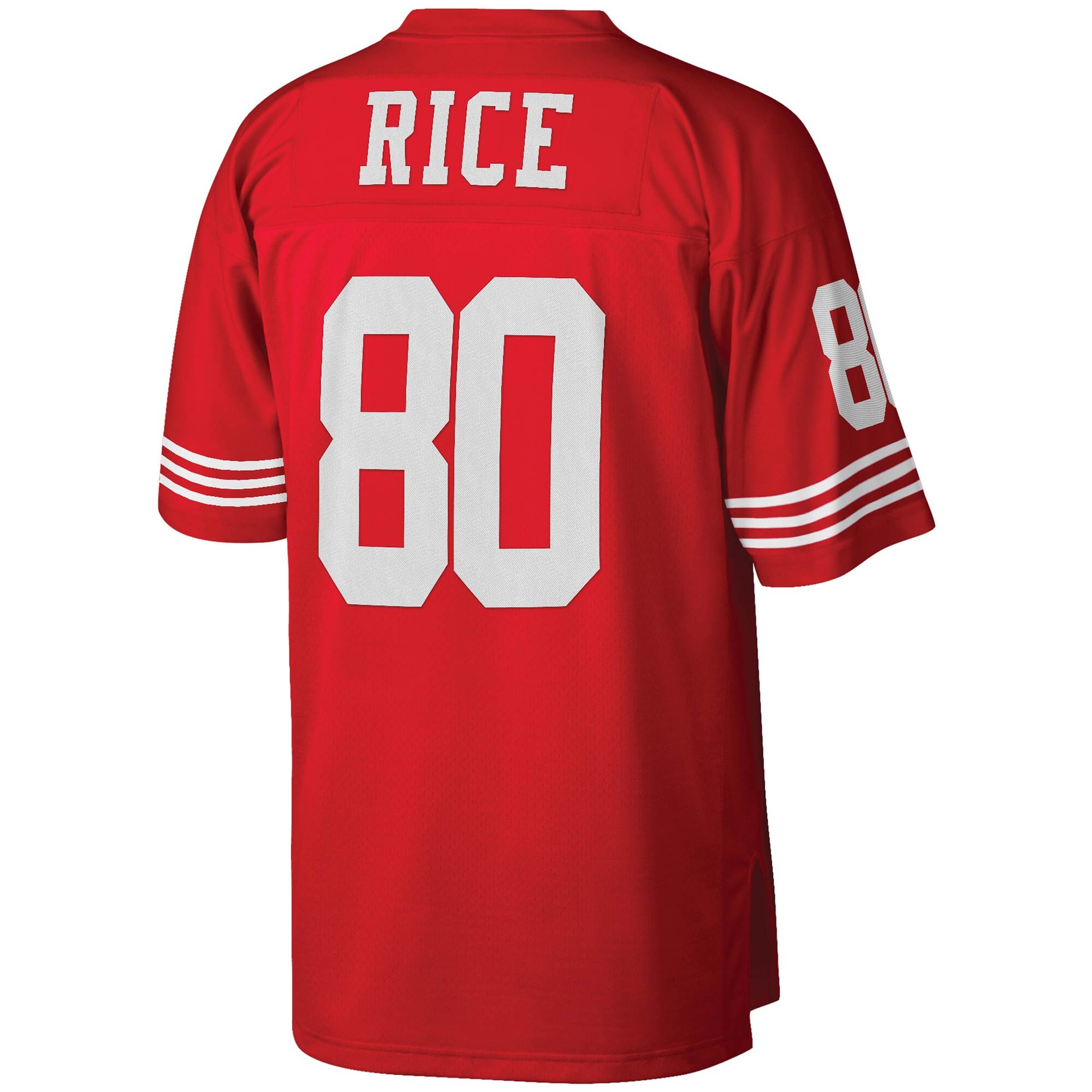 Jerry Rice San Francisco 49ers Mitchell & Ness Big & Tall 1990 Retired Player Replica Jersey – Scarlet Clowdercats