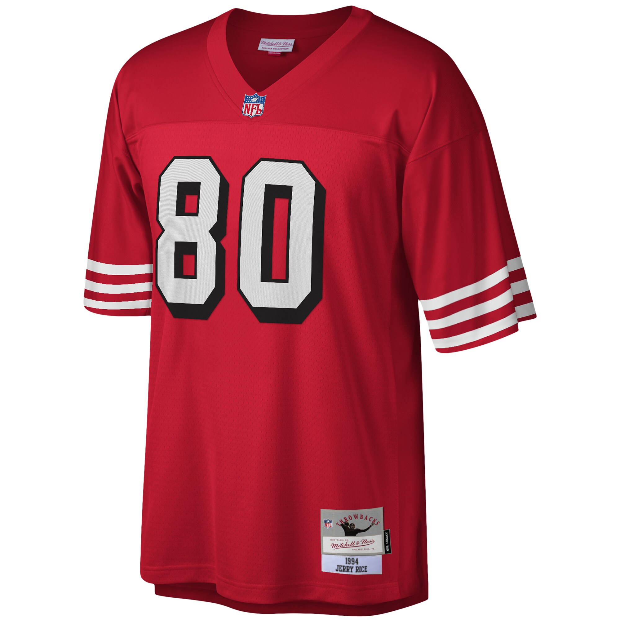 Jerry Rice San Francisco 49ers Mitchell & Ness Legacy Replica Jersey – Scarlet Clowdercats