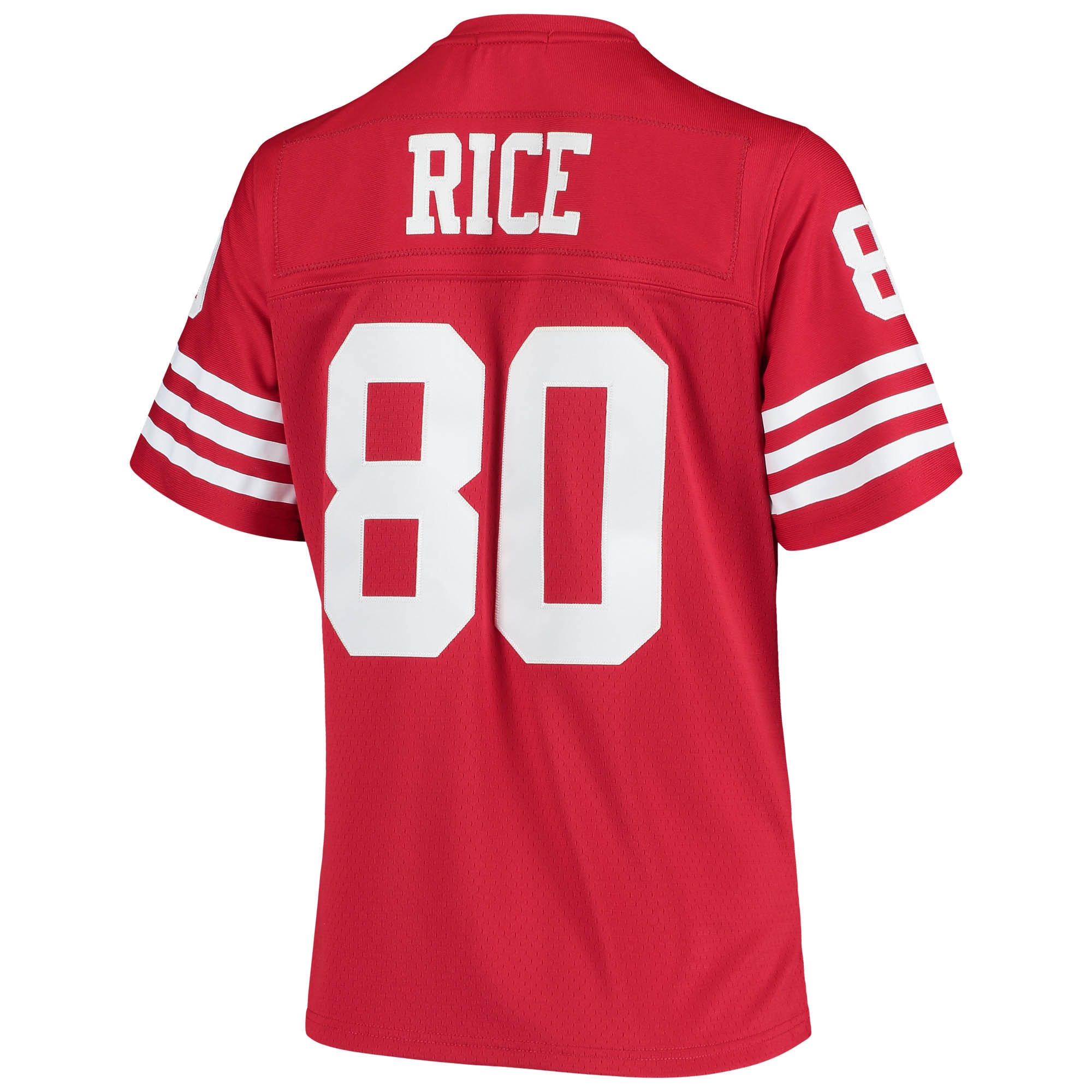 Jerry Rice San Francisco 49ers Mitchell & Ness Women’s 1990 Legacy Replica Jersey – Scarlet Clowdercats