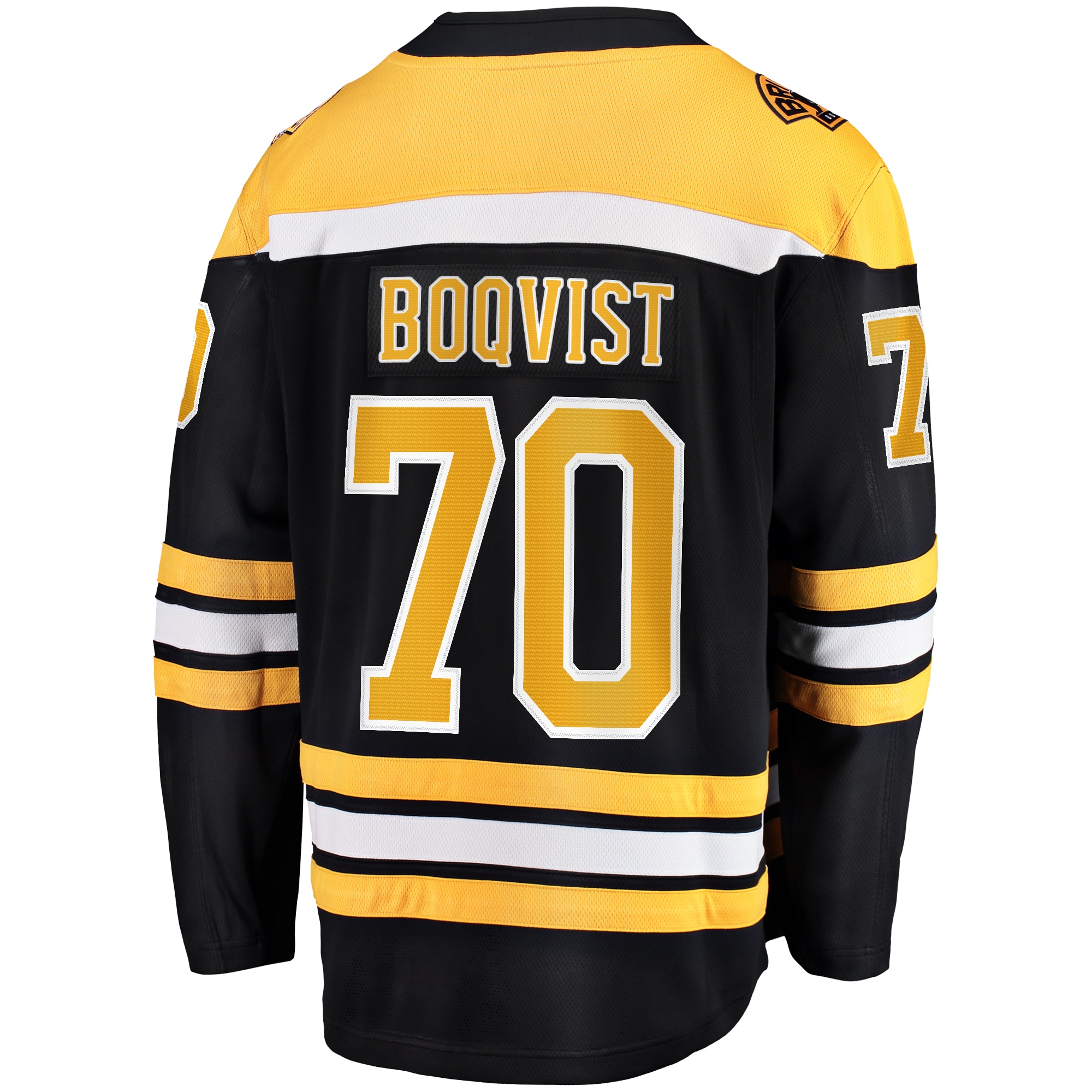 Jesper Boqvist Boston Bruins Fanatics Home Breakaway Jersey – Black Clowdercats