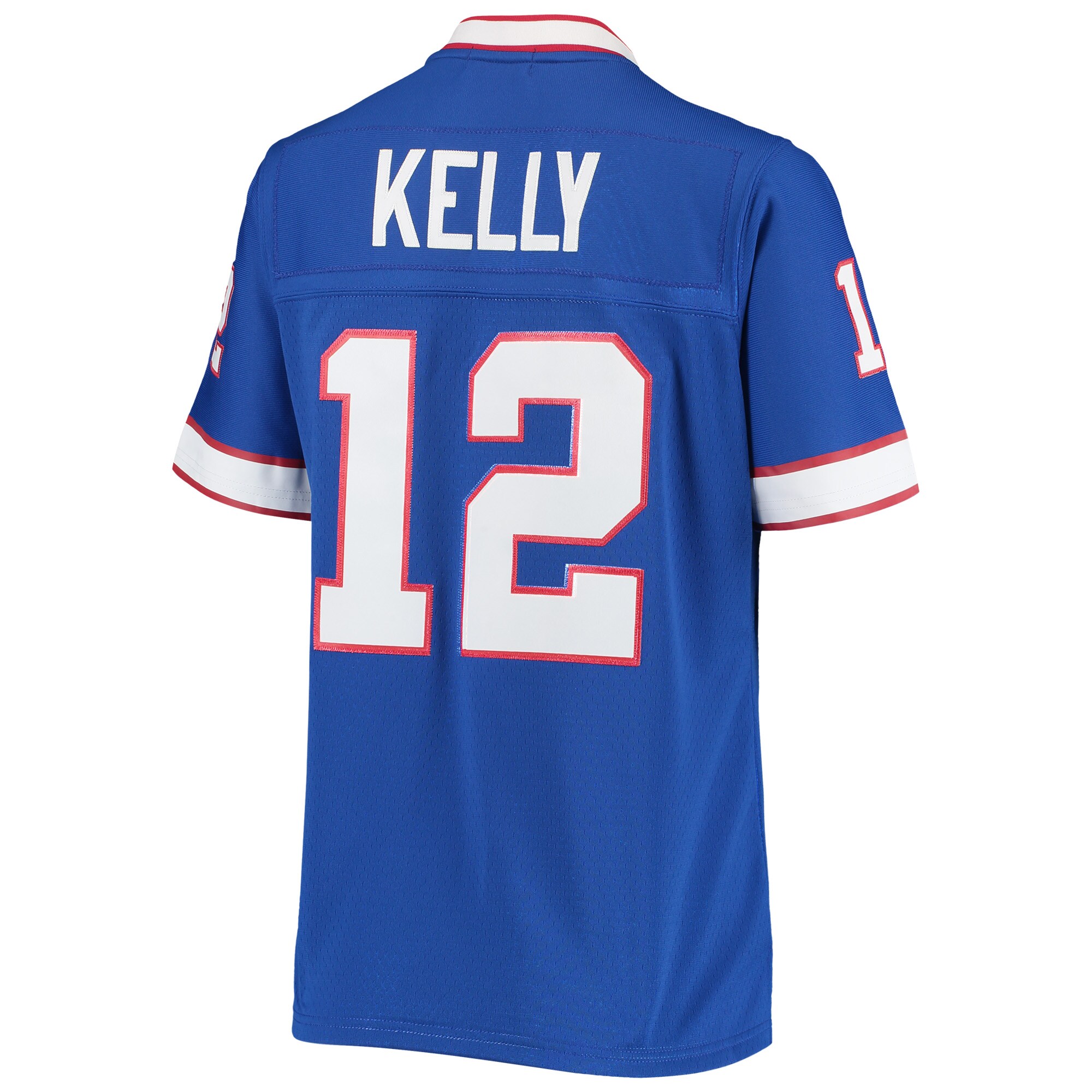 Jim Kelly Buffalo Bills Mitchell & Ness Women’s 1990 Legacy Replica Jersey – Royal Clowdercats