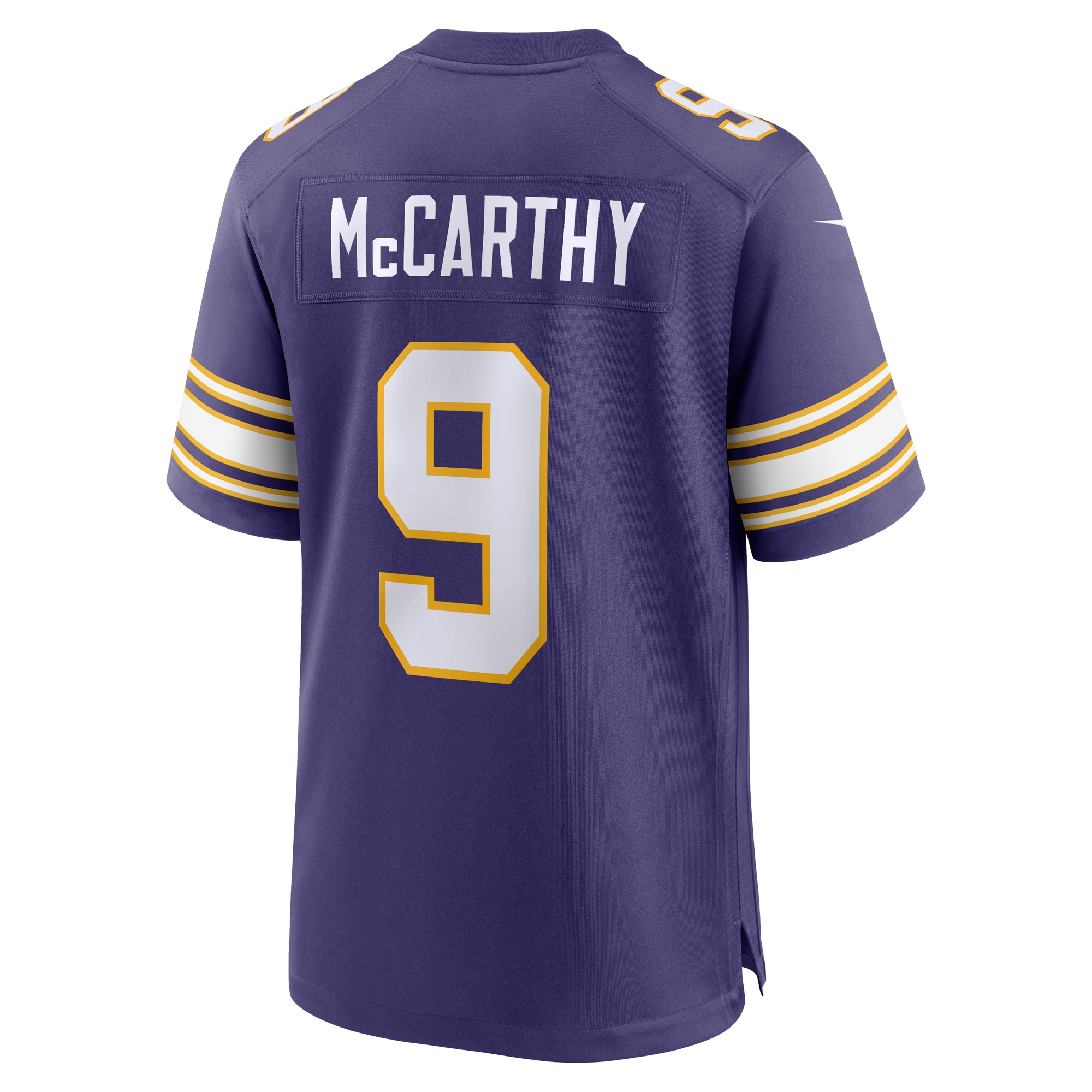 J.J. McCarthy Minnesota Vikings Nike 2nd Alternate Player Game Jersey – Purple Clowdercats