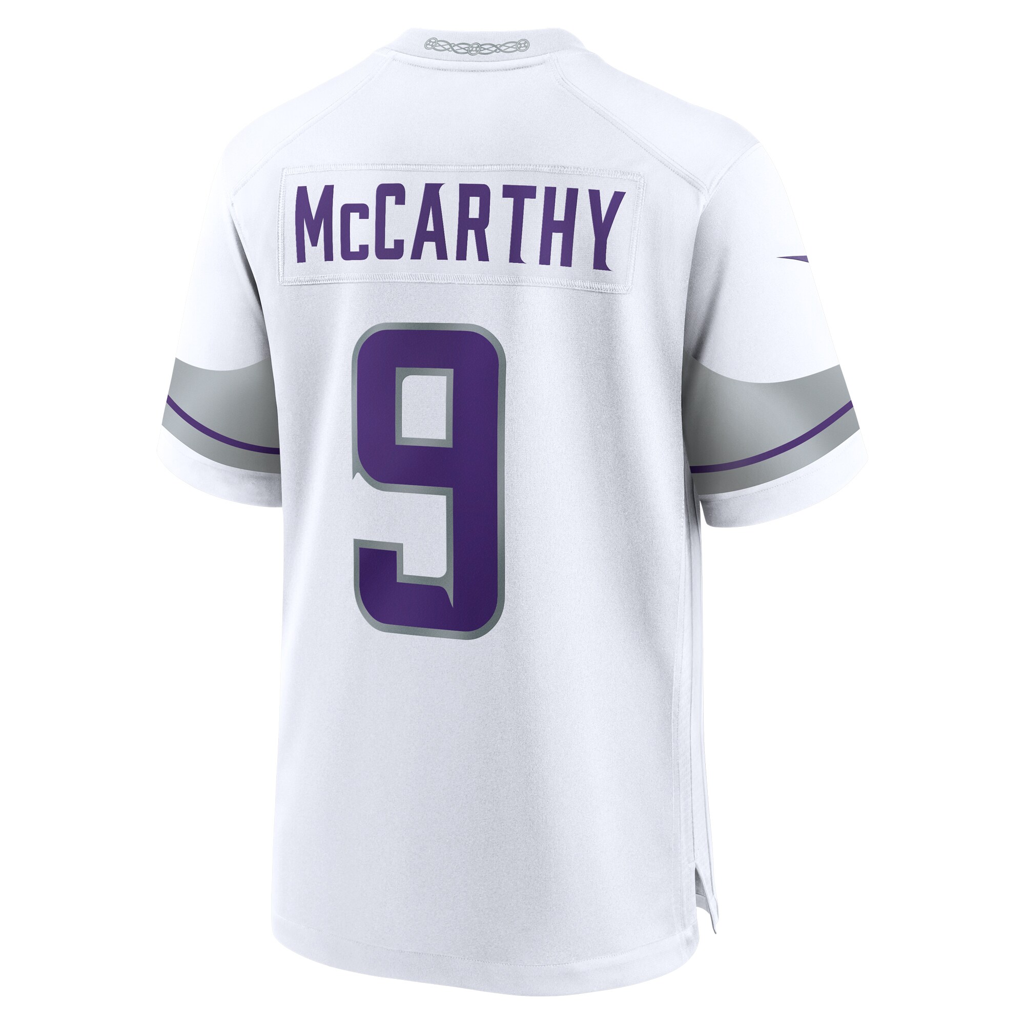 J.J. McCarthy Minnesota Vikings Nike Alternate Game Player Jersey – White Clowdercats
