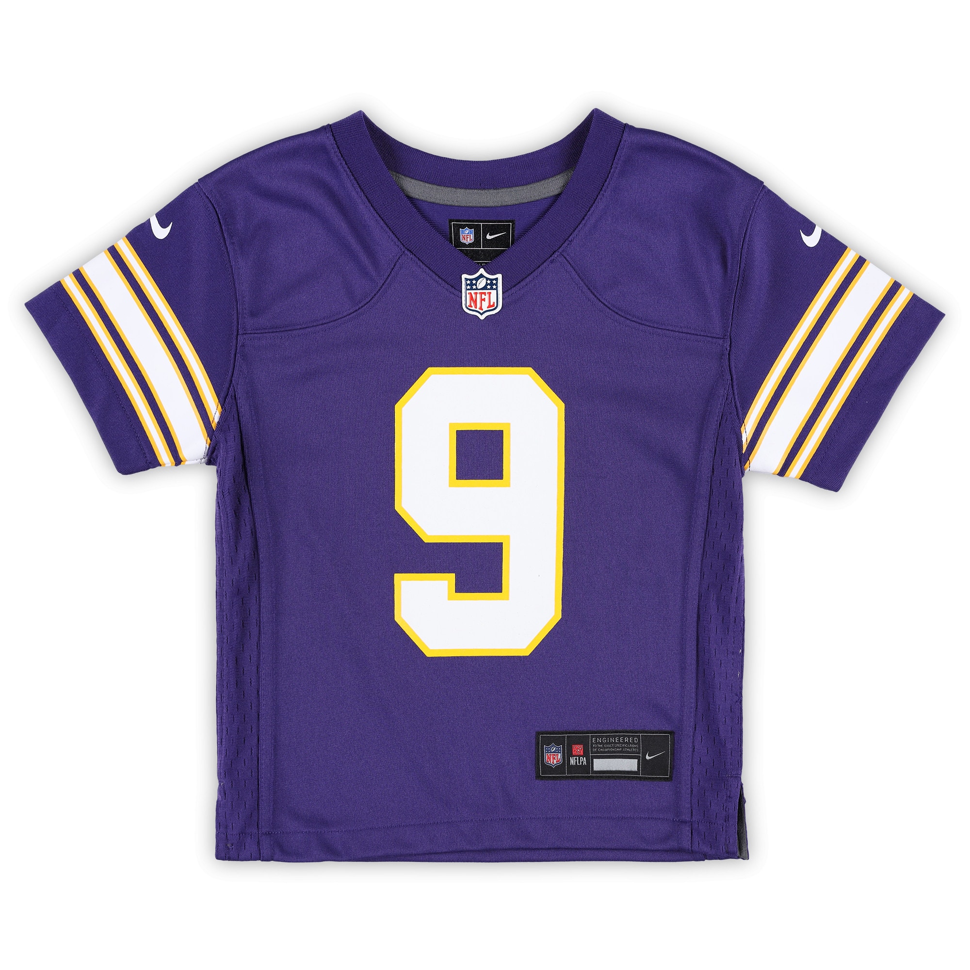 J.J. McCarthy Minnesota Vikings Nike Preschool Classic Player Game Jersey – Purple Clowdercats