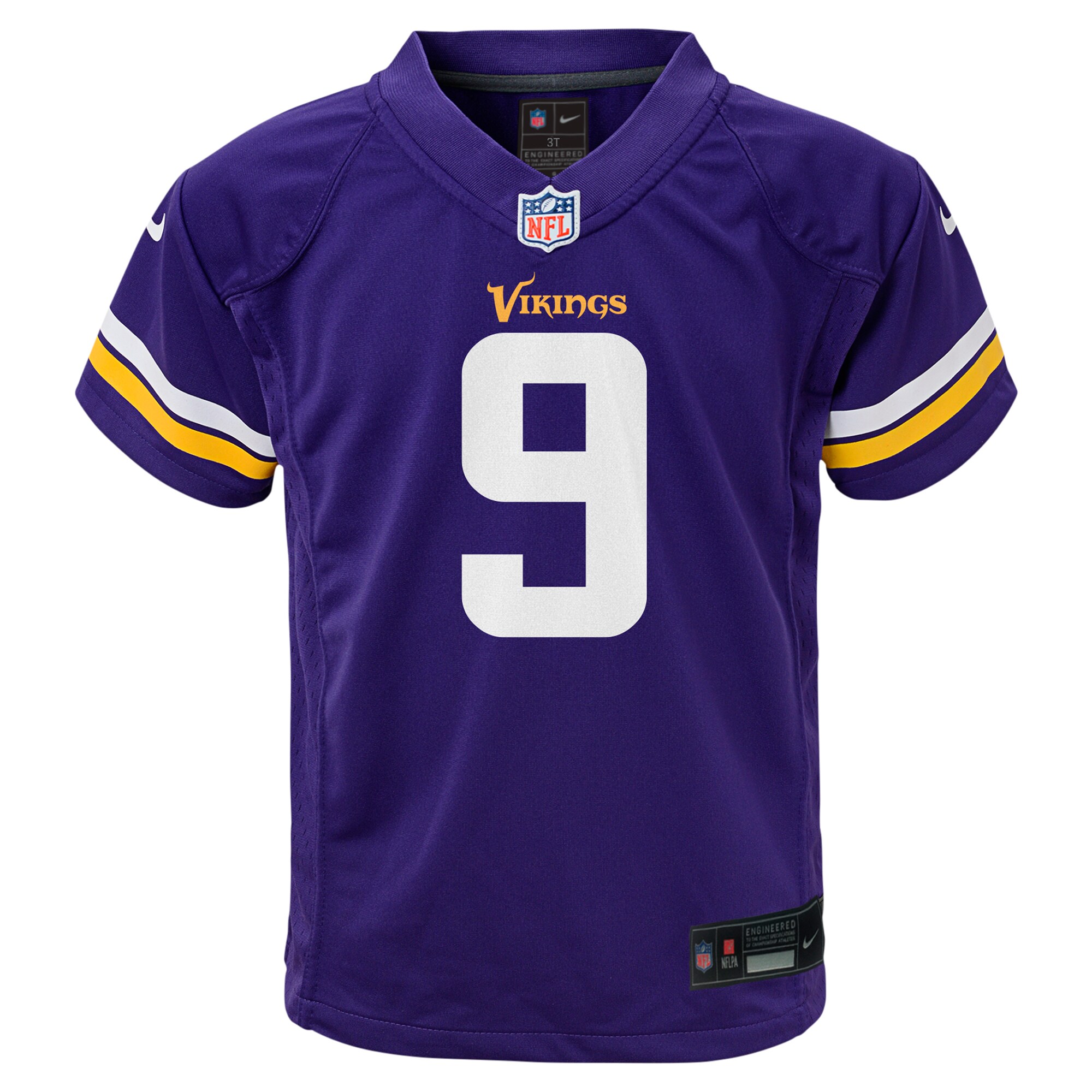 J.J. McCarthy Minnesota Vikings Nike Preschool Player Game Jersey – Purple Clowdercats