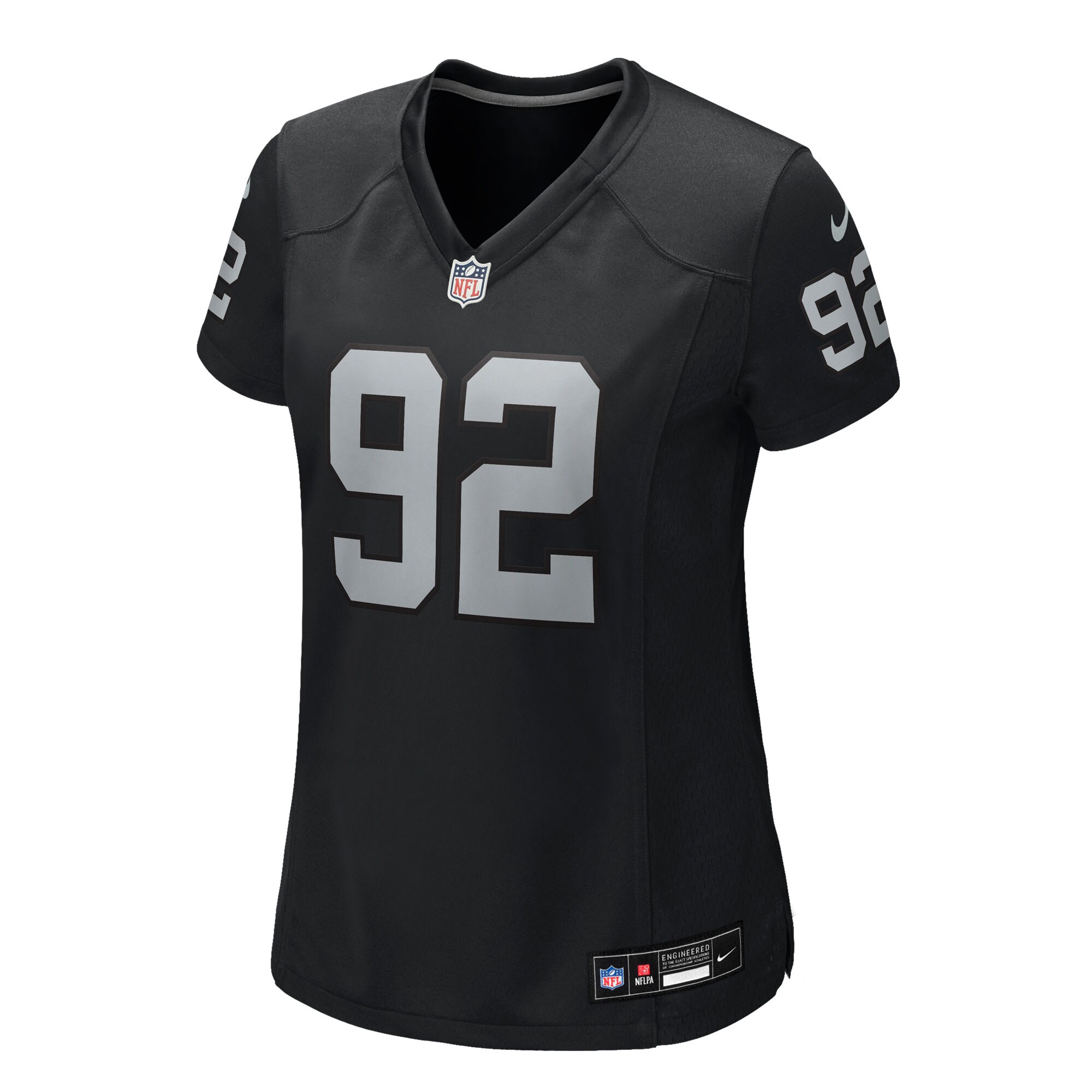 JJ Pegues Las Vegas Raiders Nike Women’s Team Game Jersey – Black Clowdercats