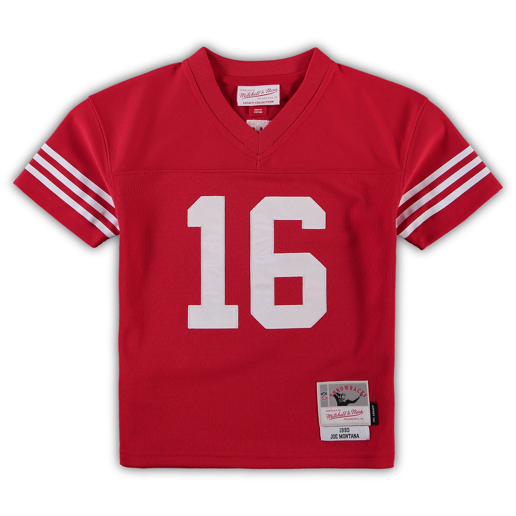 Joe Montana San Francisco 49ers Mitchell & Ness Preschool 1990 Retired Player Legacy Jersey – Scarlet Clowdercats