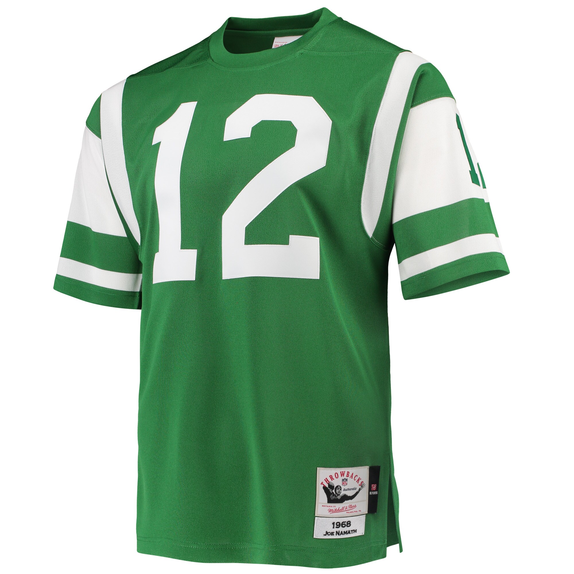 Joe Namath New York Jets 1968 Mitchell & Ness Authentic Throwback Retired Player Jersey – Green Clowdercats