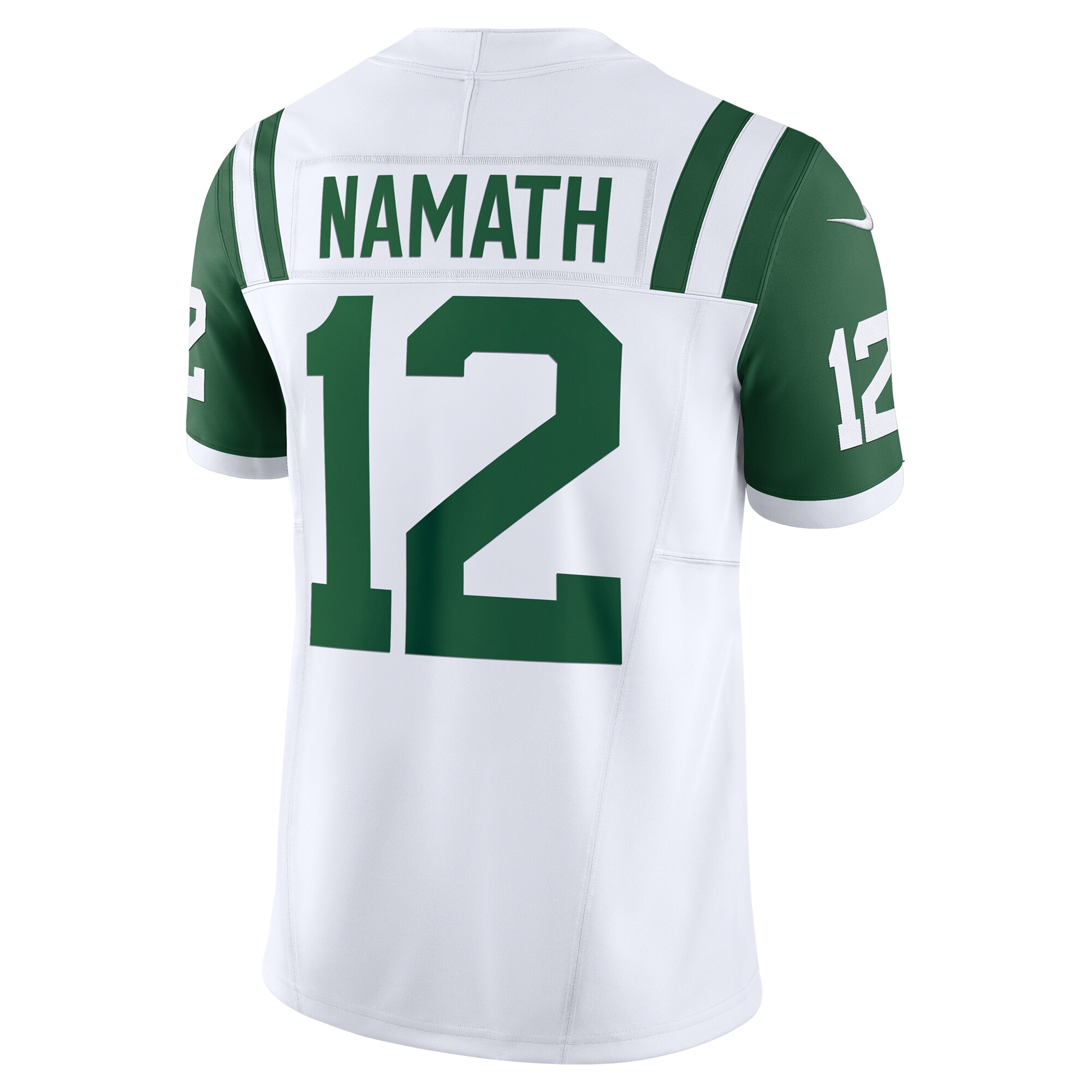 Joe Namath New York Jets Nike Classic Alternate Vapor F.U.S.E. Retired Player Limited Jersey – White Clowdercats