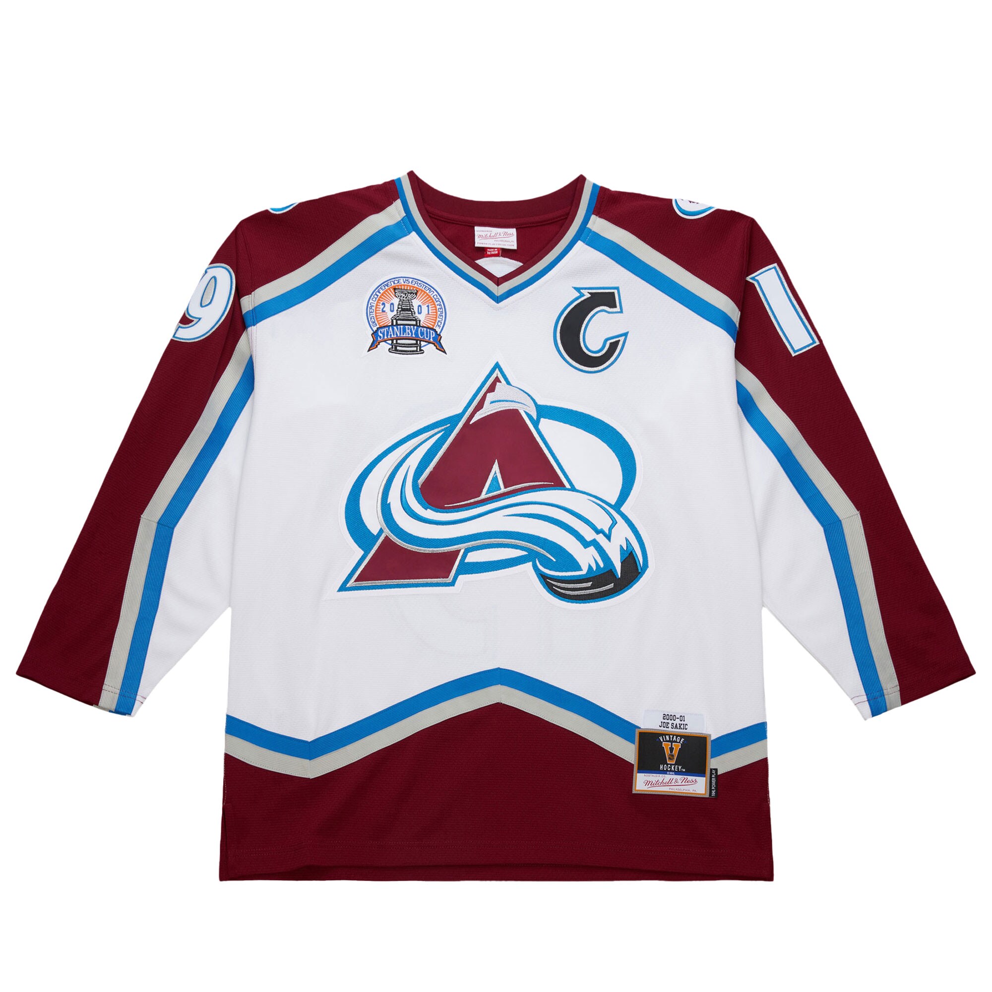 Joe Sakic Colorado Avalanche 2000-01 Power Play Jersey – White Clowdercats