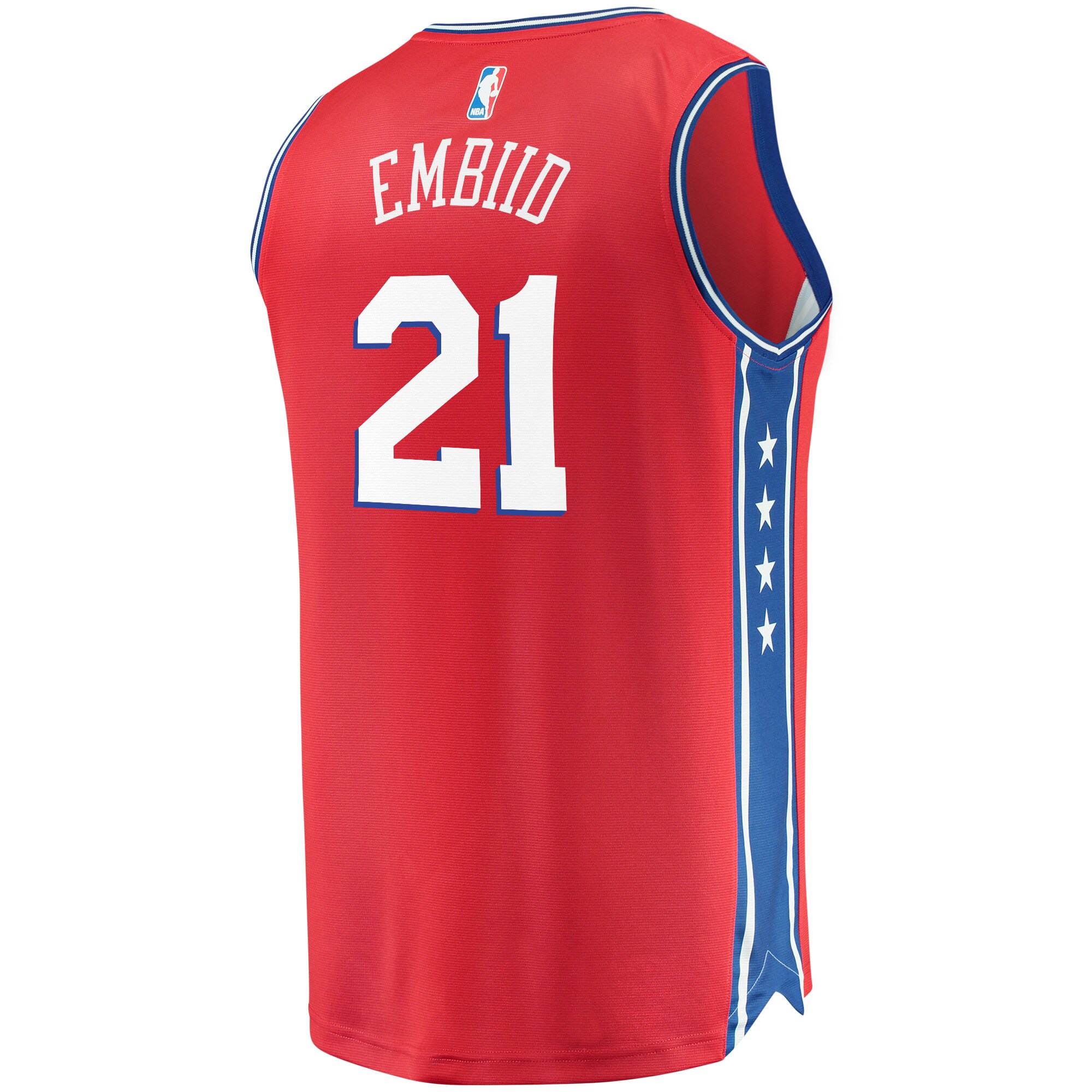 Joel Embiid Philadelphia 76ers Fanatics Youth 2019/20 Fast Break Replica Player Team Jersey – Statement Edition – Red Clowdercats