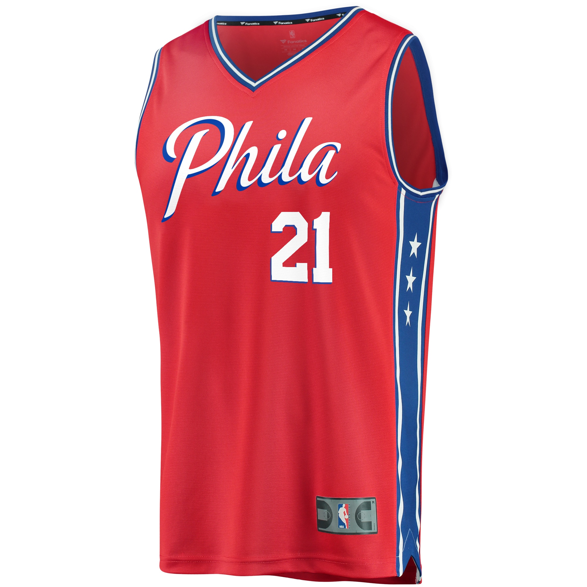 Joel Embiid Philadelphia 76ers Fanatics Youth 2019/20 Fast Break Replica Player Team Jersey – Statement Edition – Red Clowdercats