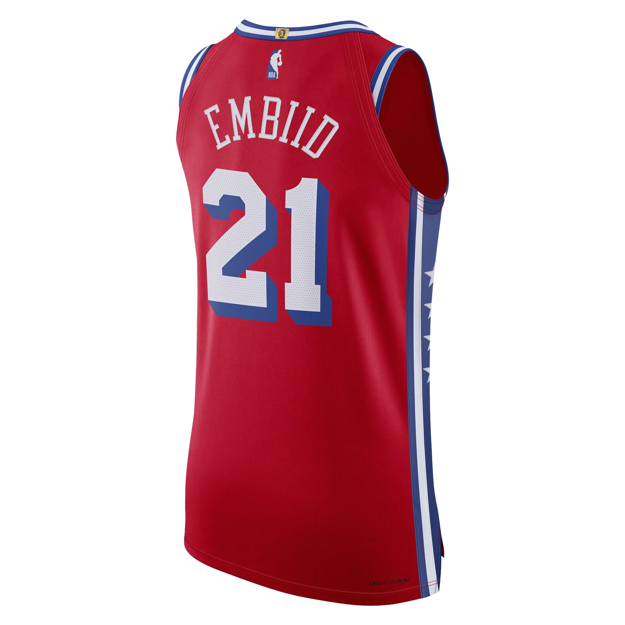 Joel Embiid Philadelphia 76ers Jordan Brand Authentic Player Jersey – Statement Edition – Red Clowdercats