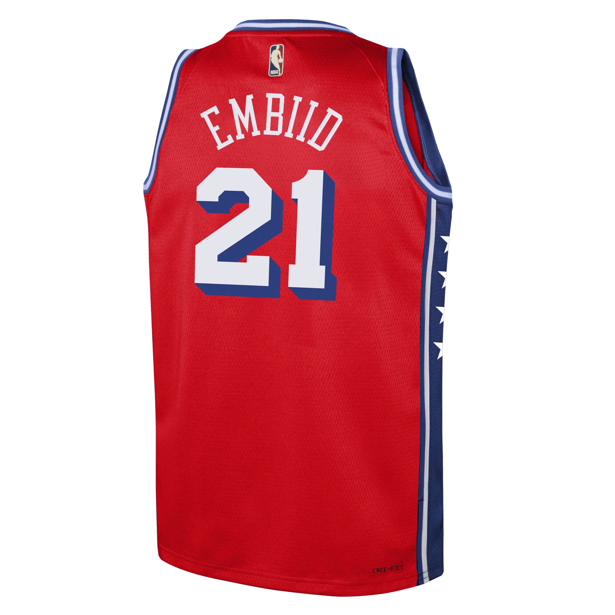 Joel Embiid Philadelphia 76ers Jordan Brand Youth Swingman Jersey – Statement Edition – Red Clowdercats