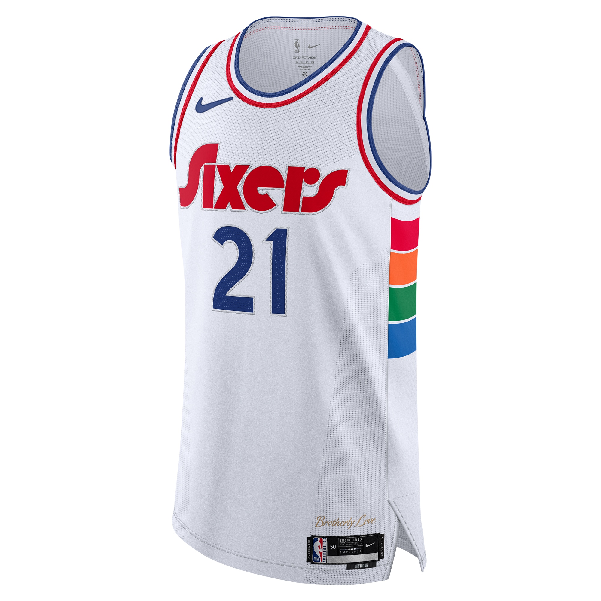 Joel Embiid Philadelphia 76ers Nike 2024/25 Authentic Player Jersey – City Edition – White Clowdercats