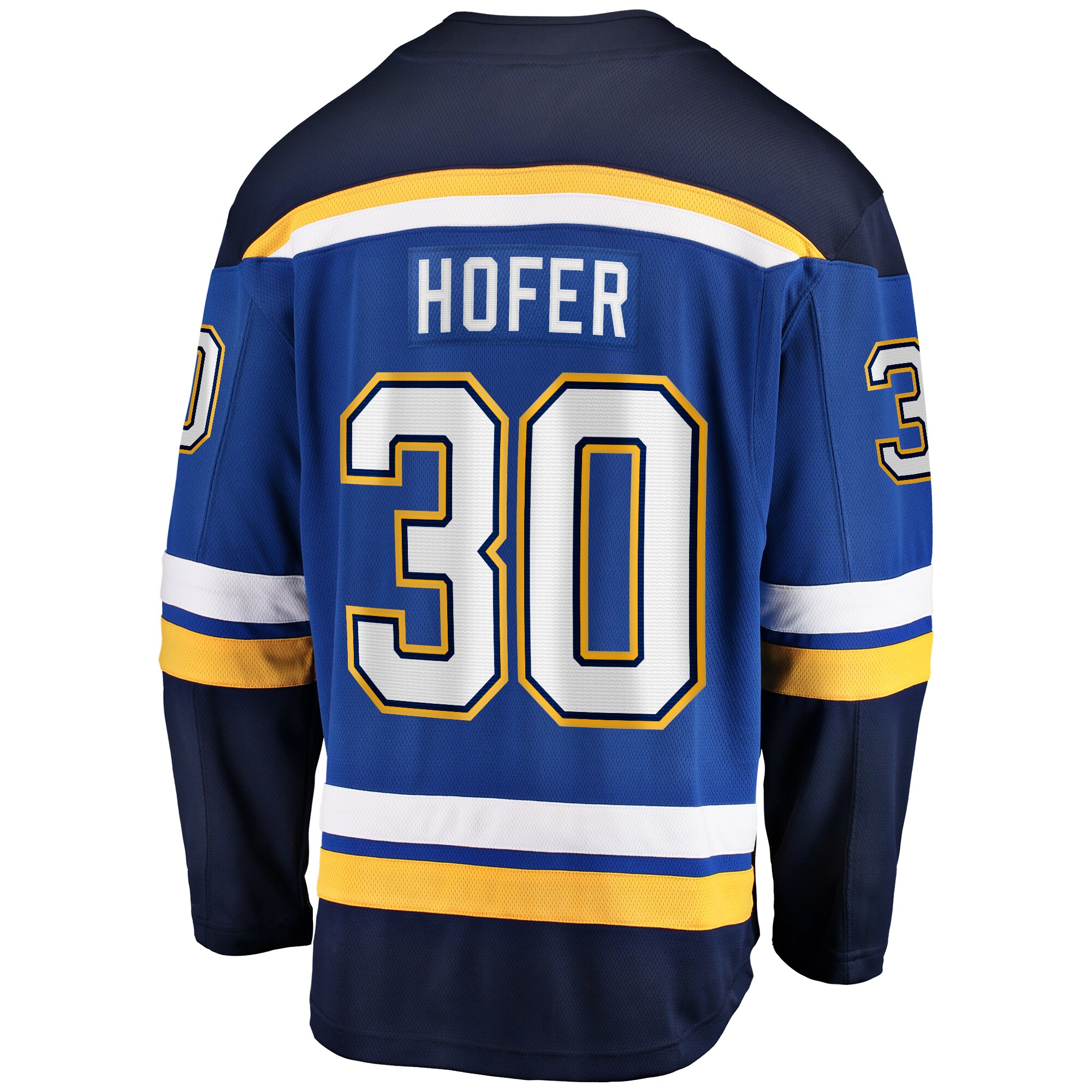 Joel Hofer St. Louis Blues Fanatics Home Premier Breakaway Player Jersey – Blue Clowdercats