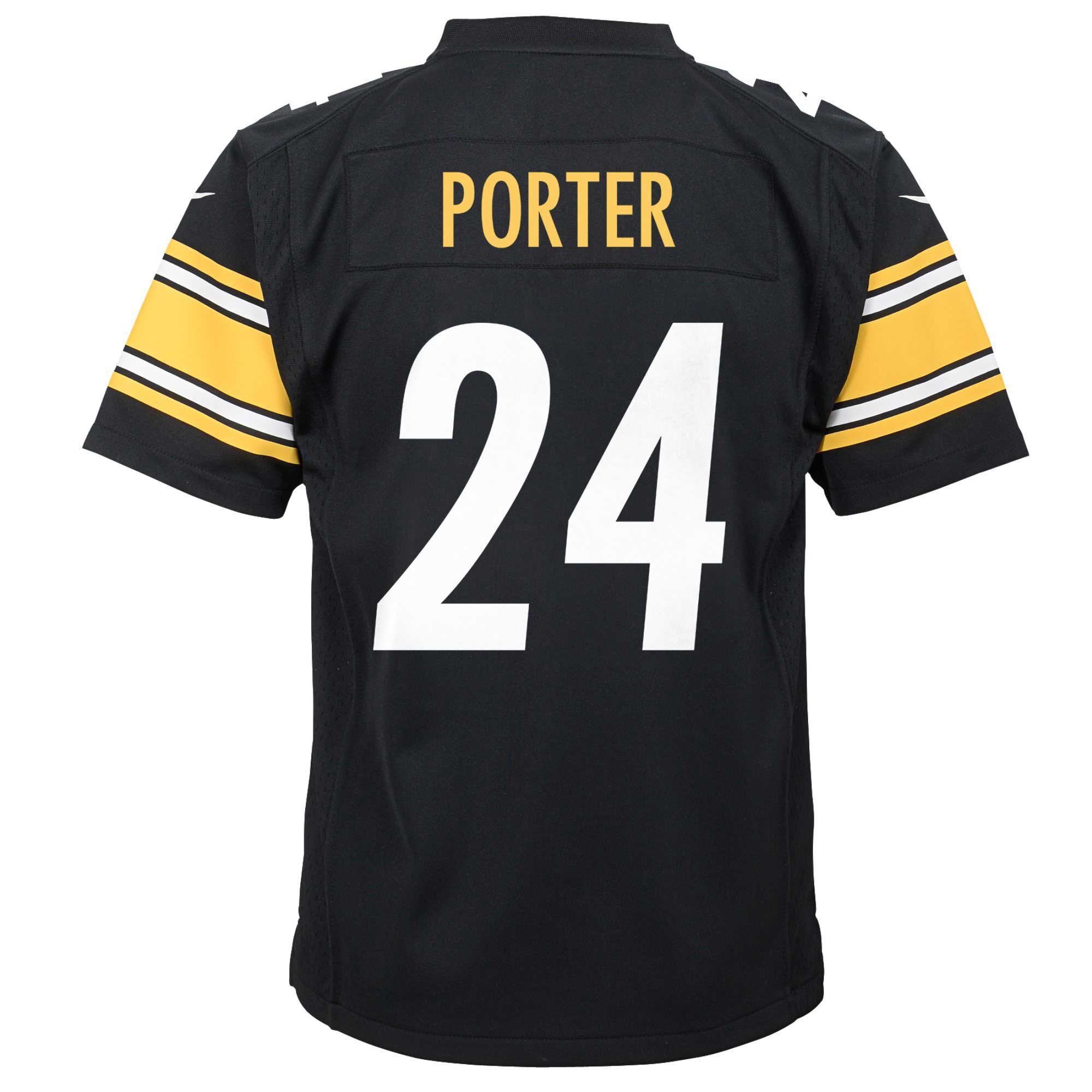 Joey Porter Jr. Pittsburgh Steelers Nike Youth Game Jersey – Black Clowdercats