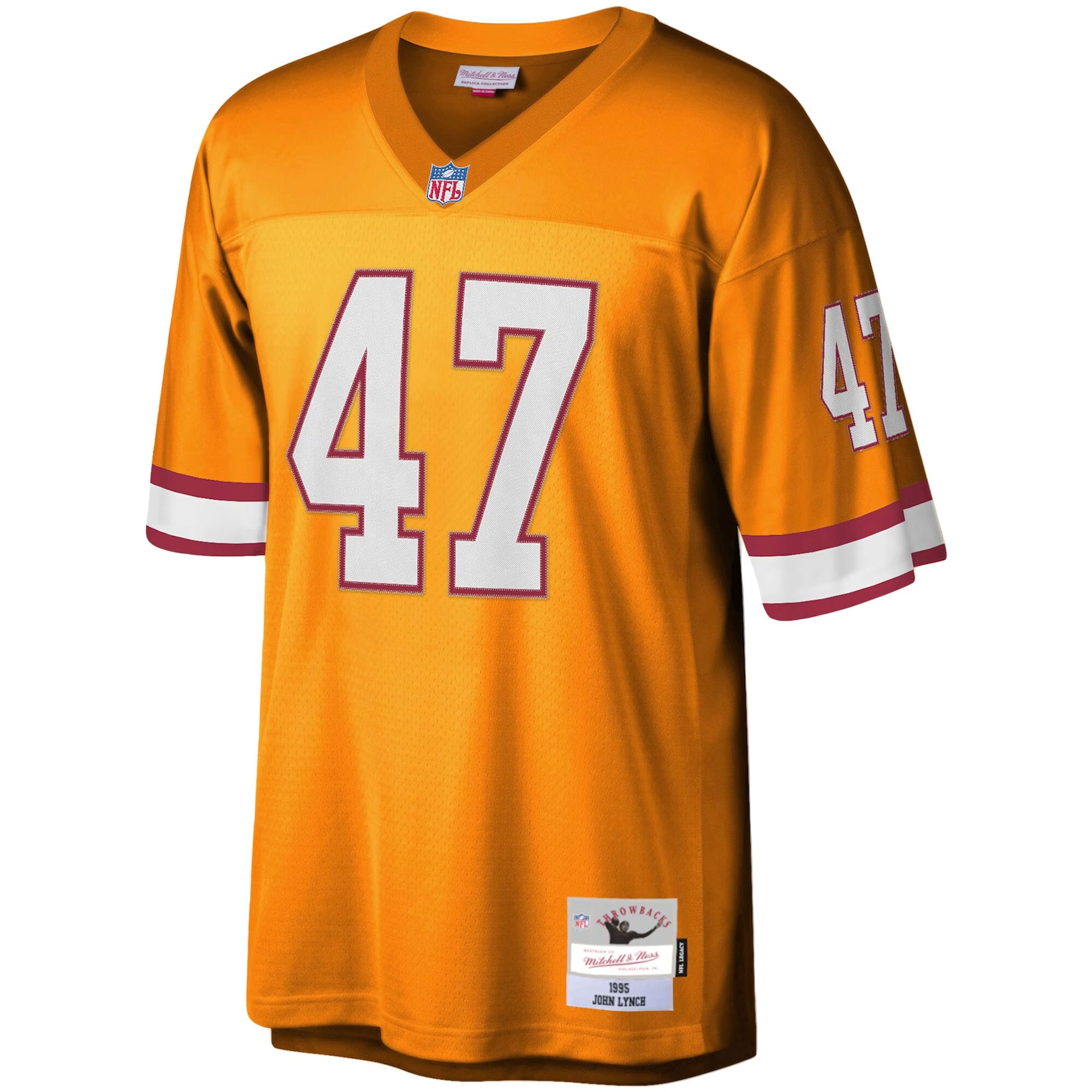 John Lynch Tampa Bay Buccaneers Mitchell & Ness Big & Tall 1995 Legacy Retired Player Jersey – Orange Clowdercats