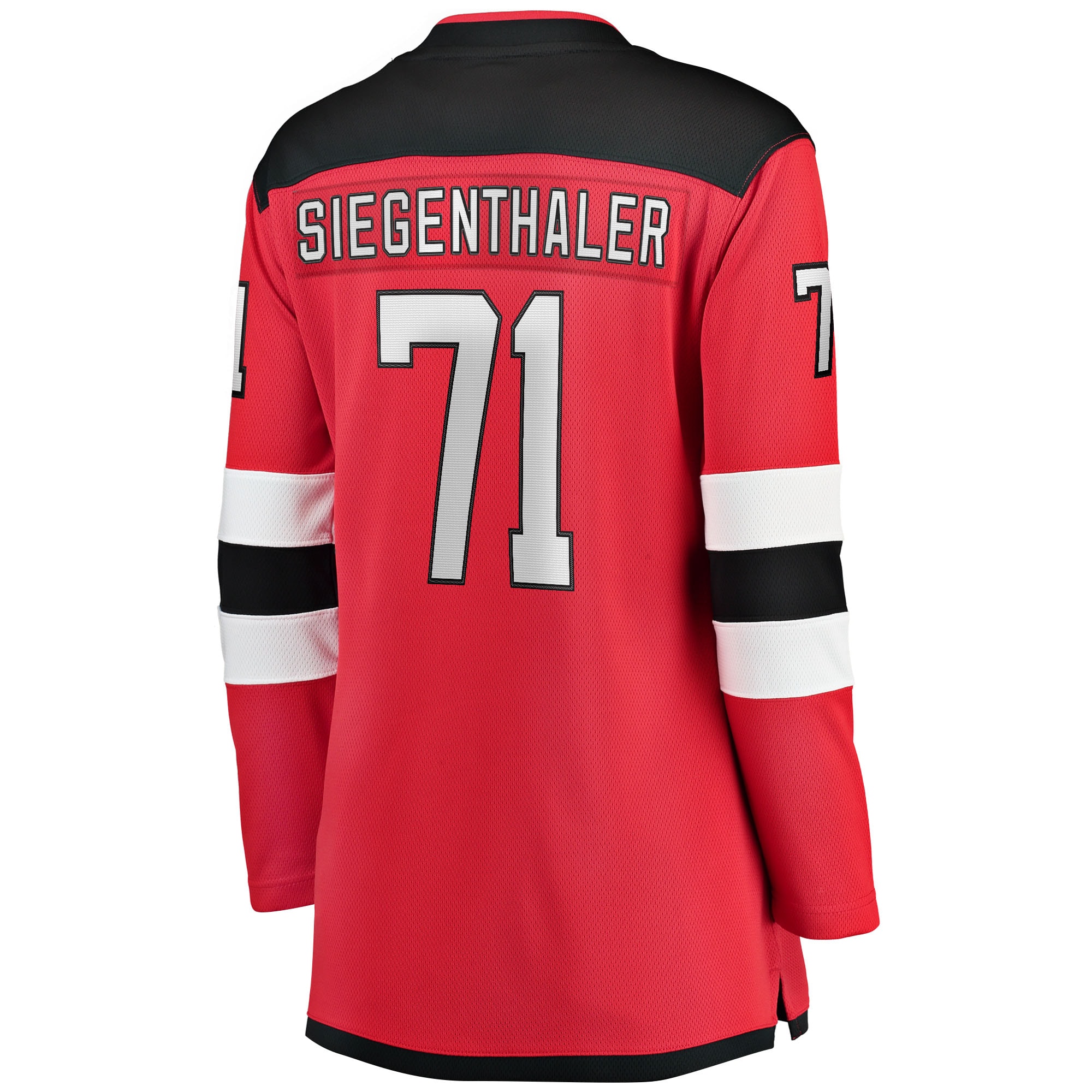 Jonas Siegenthaler New Jersey Devils Fanatics Women’s Home Breakaway Player Jersey – Red Clowdercats