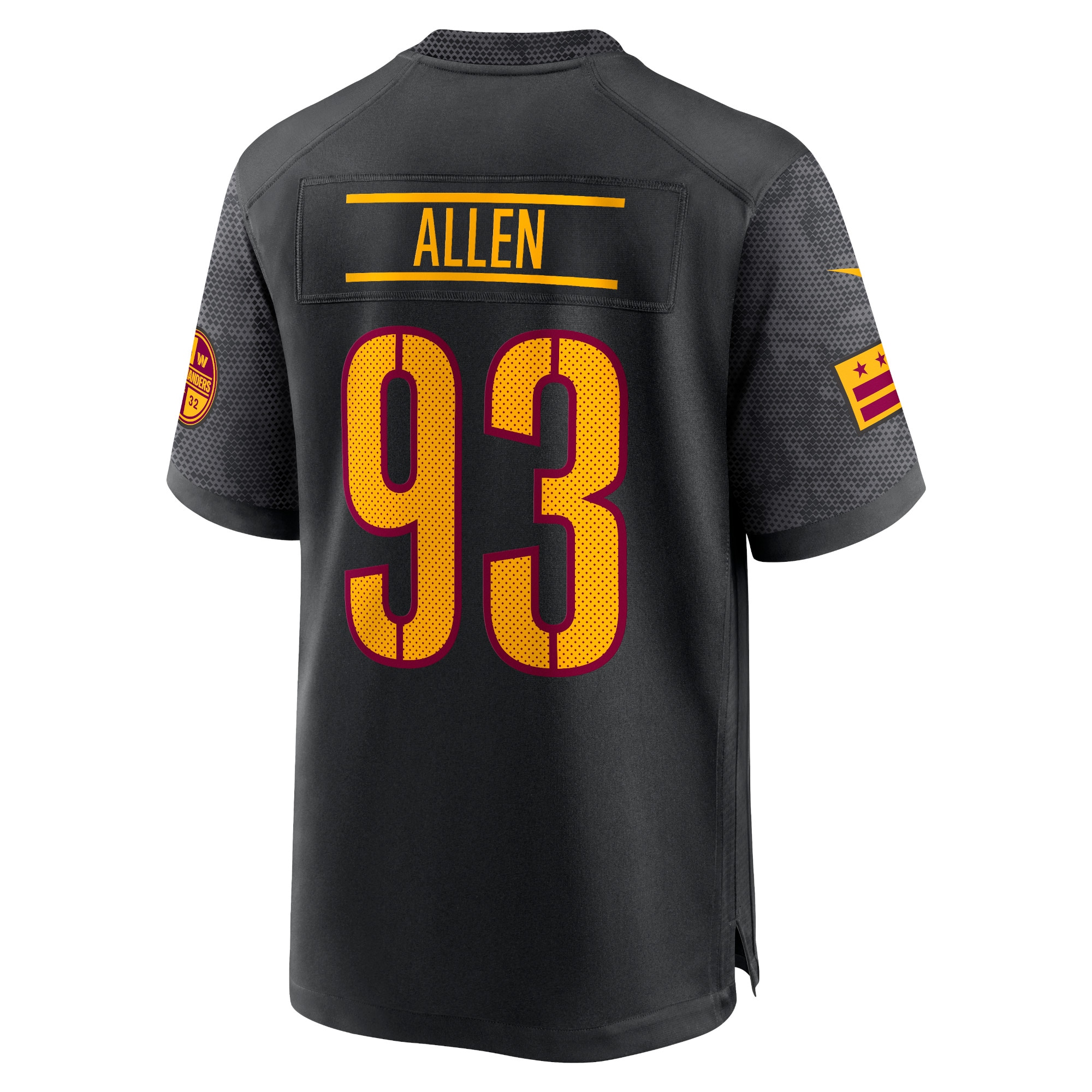 Jonathan Allen Washington Commanders Nike Alternate Game Jersey – Black Clowdercats