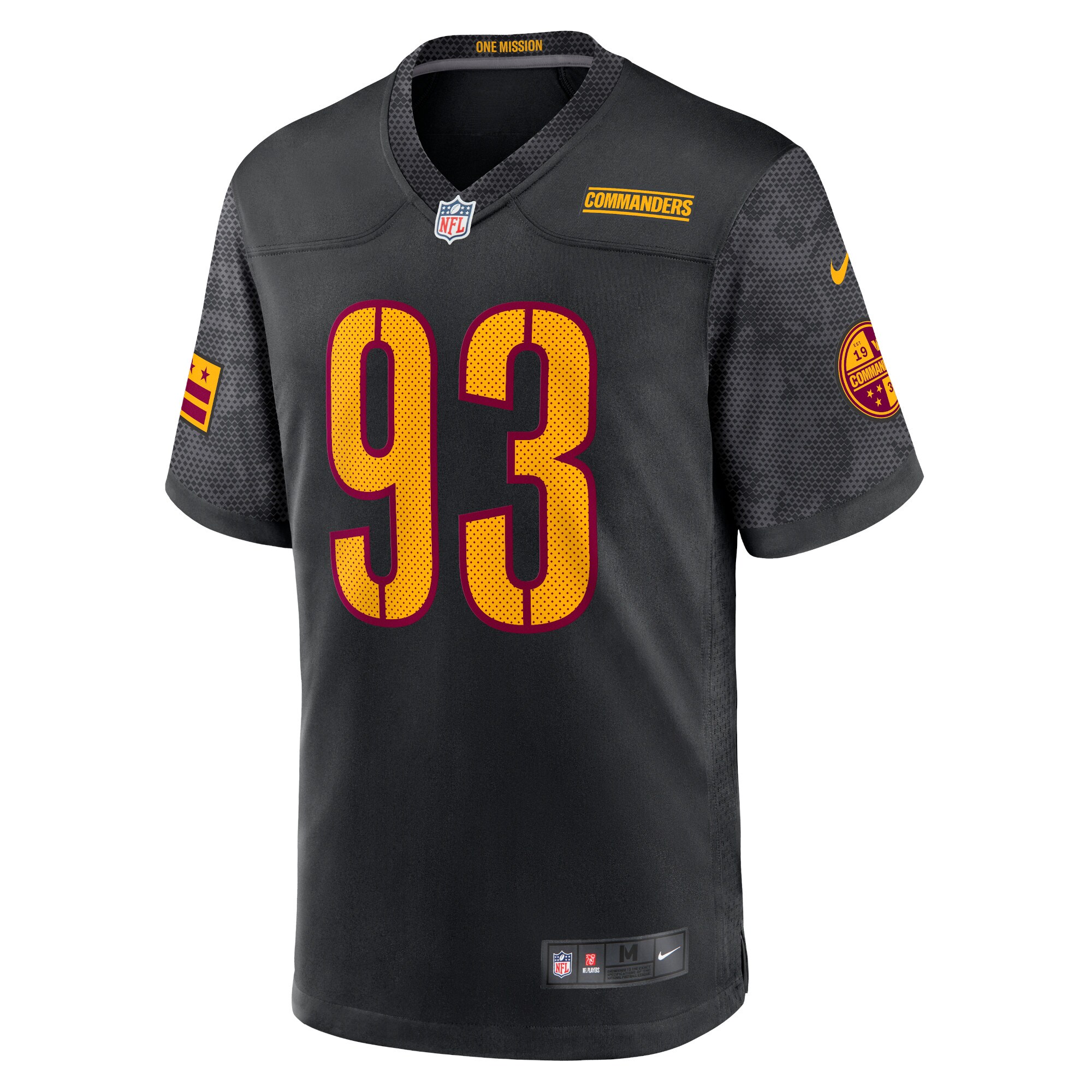 Jonathan Allen Washington Commanders Nike Alternate Game Jersey – Black Clowdercats