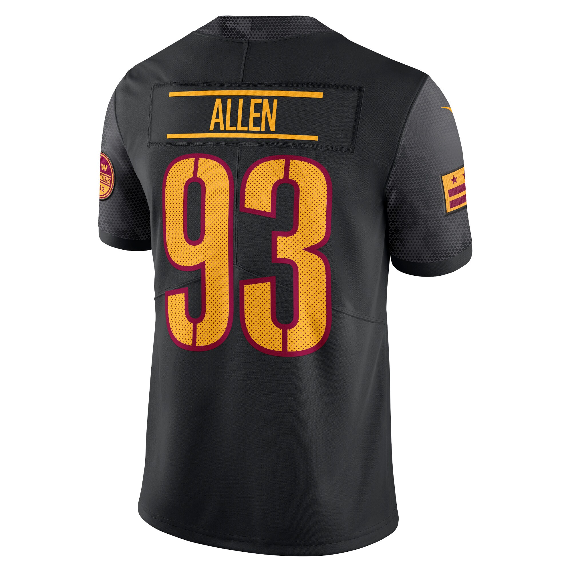 Jonathan Allen Washington Commanders Nike Alternate Vapor Untouchable Limited Jersey – Black Clowdercats
