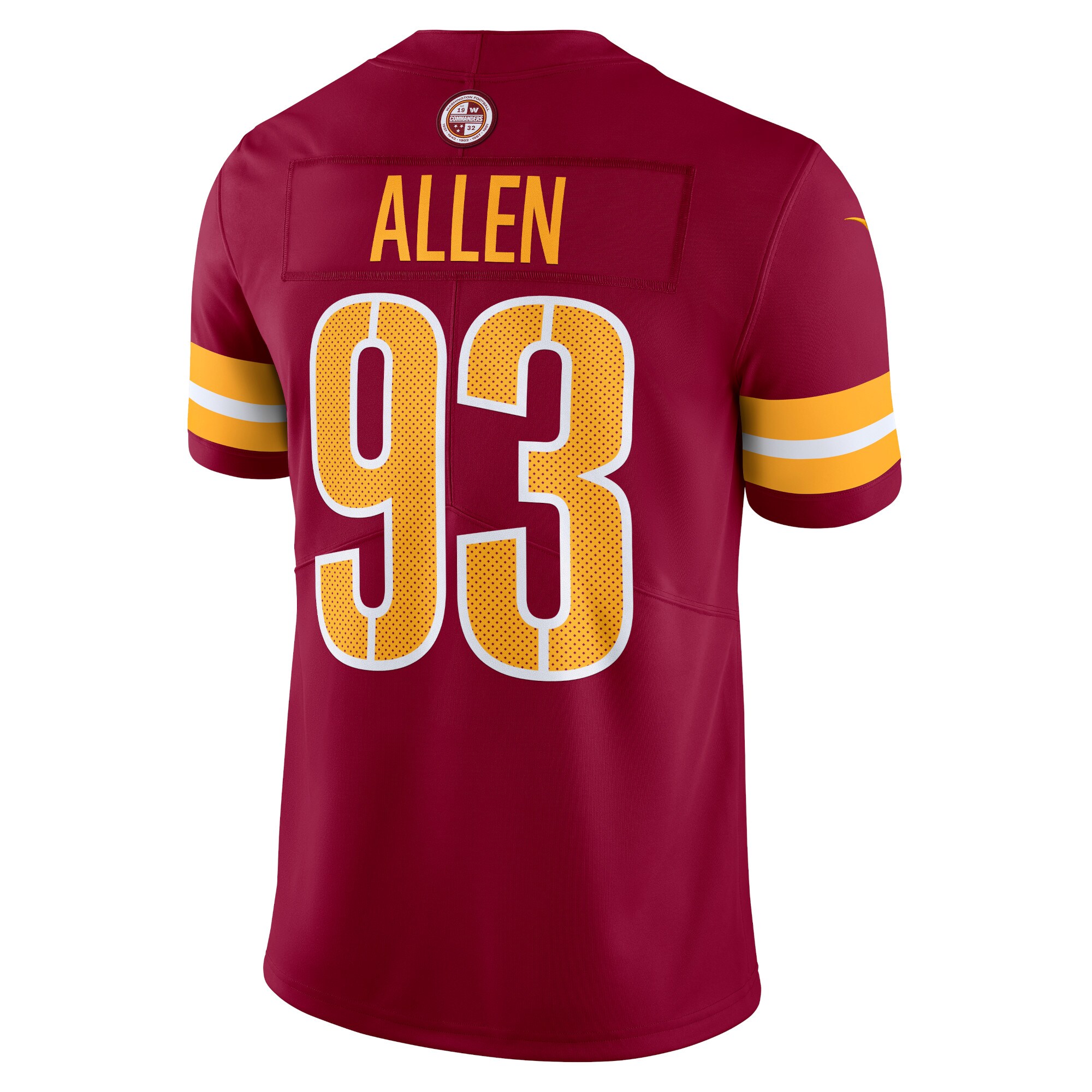Jonathan Allen Washington Commanders Nike Vapor Untouchable Limited Jersey – Burgundy Clowdercats