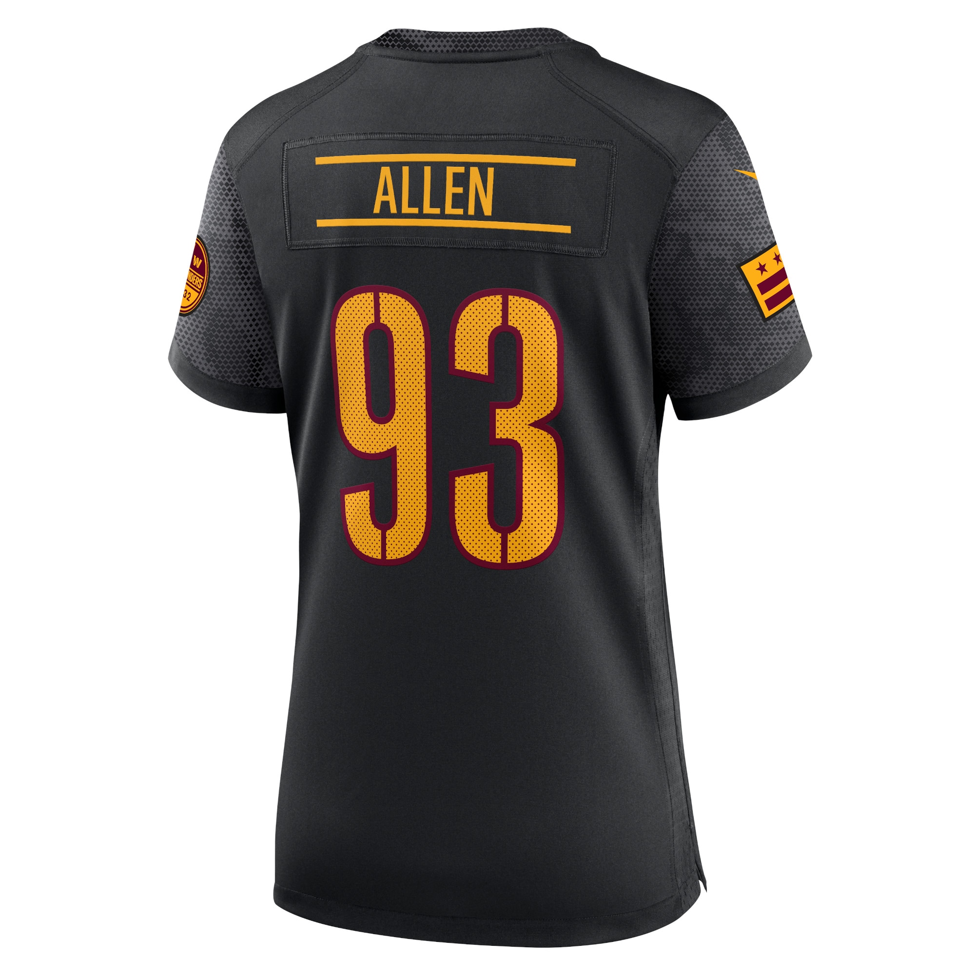 Jonathan Allen Washington Commanders Nike Women’s Alternate Game Player Jersey – Black Clowdercats