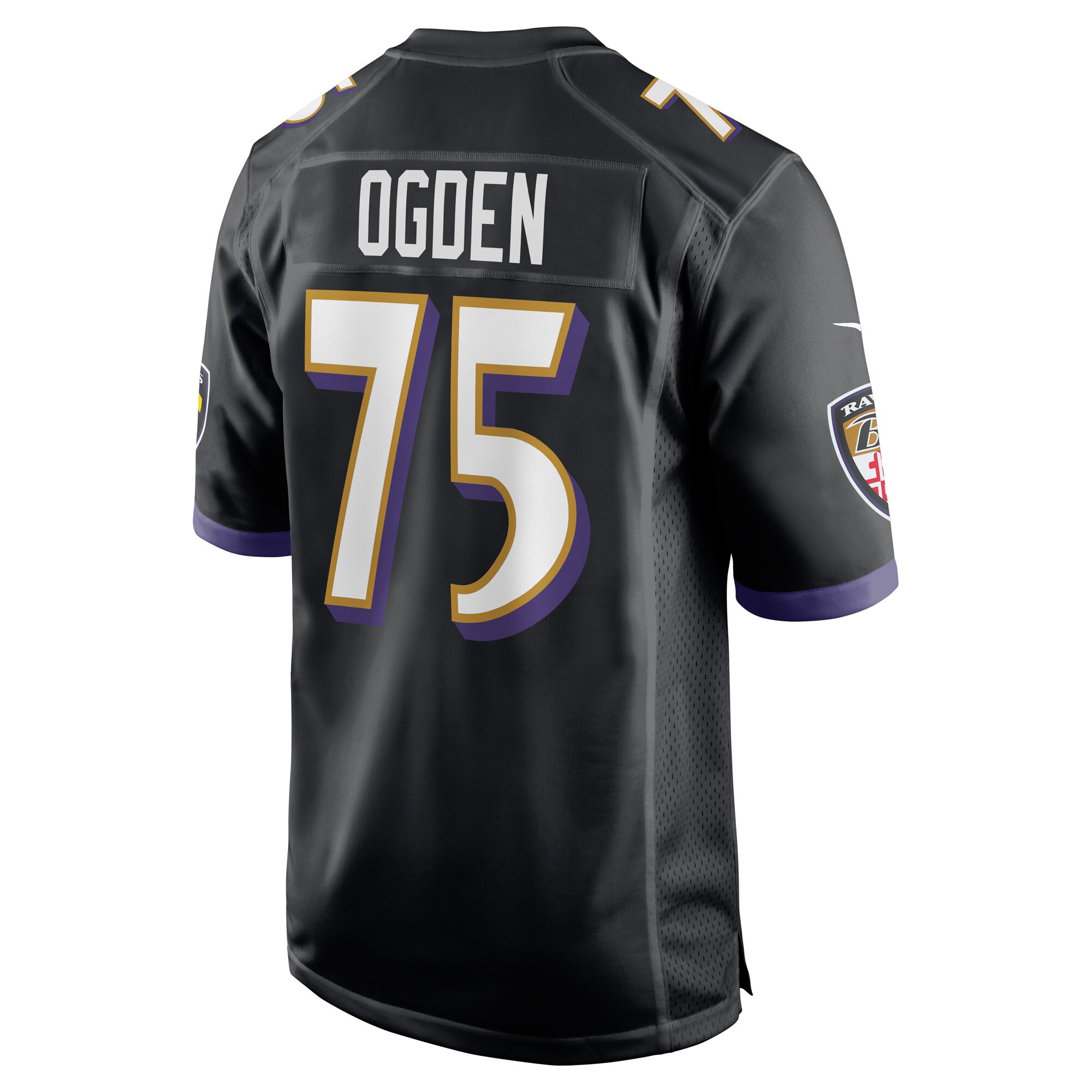 Jonathan Ogden Baltimore Ravens Nike Retired Player Alternate Game Jersey – Black Clowdercats