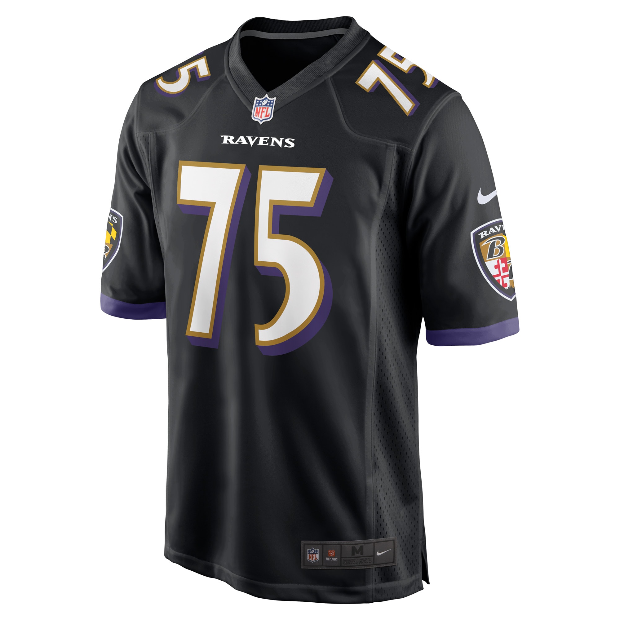 Jonathan Ogden Baltimore Ravens Nike Retired Player Alternate Game Jersey – Black Clowdercats