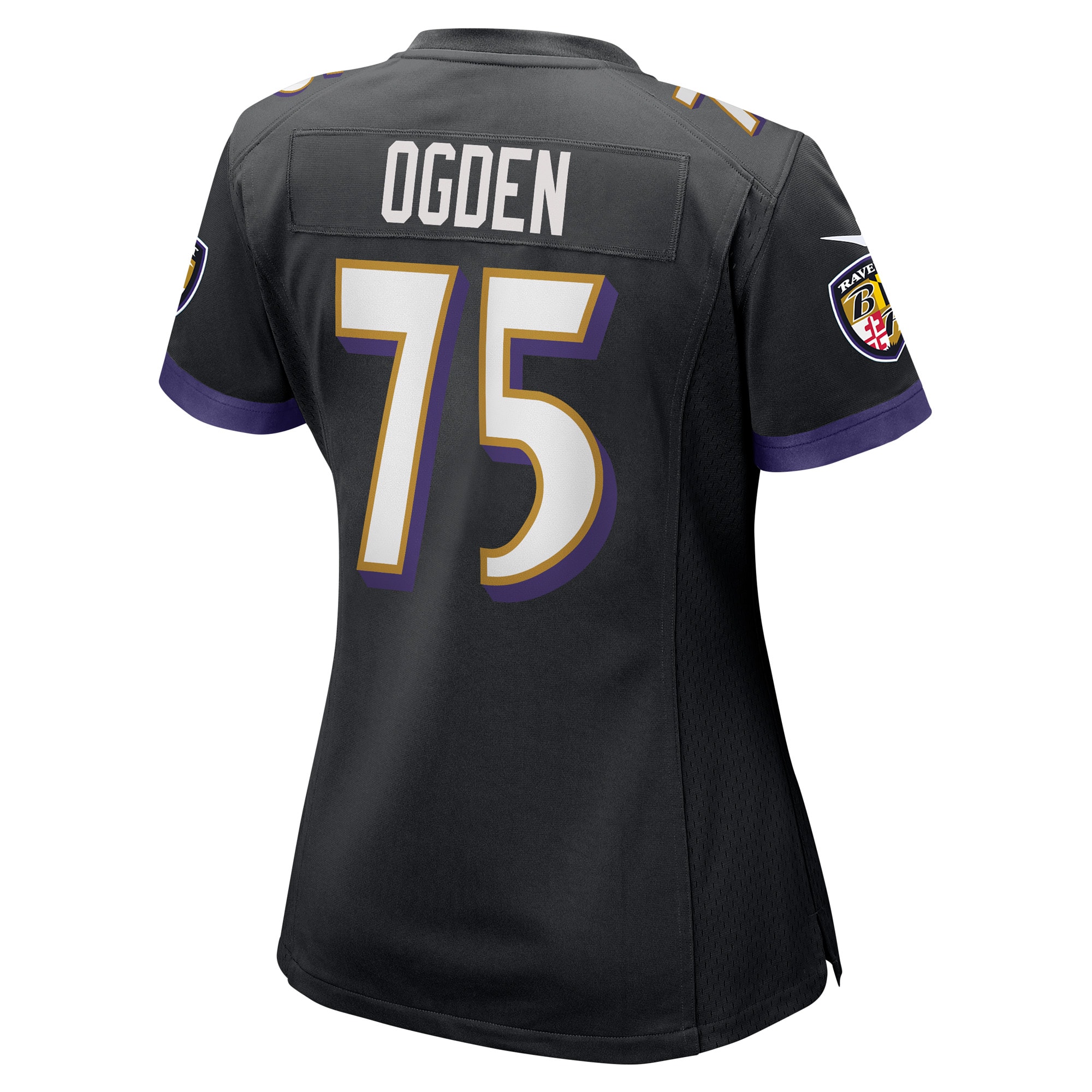 Jonathan Ogden Baltimore Ravens Nike Women’s Retired Player Jersey – Black Clowdercats