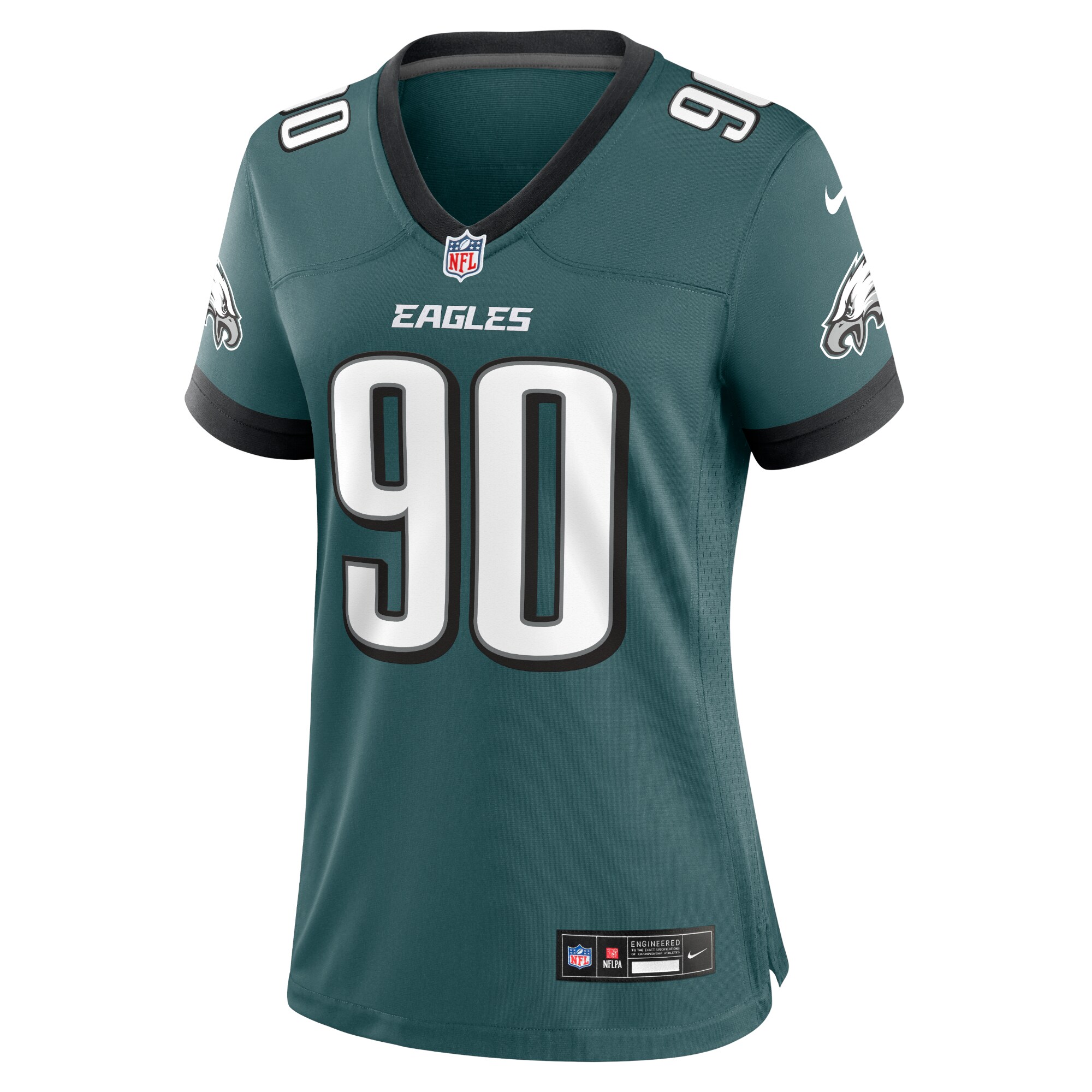 Jordan Davis Philadelphia Eagles Nike Women’s Team Game Jersey – Midnight Green Clowdercats
