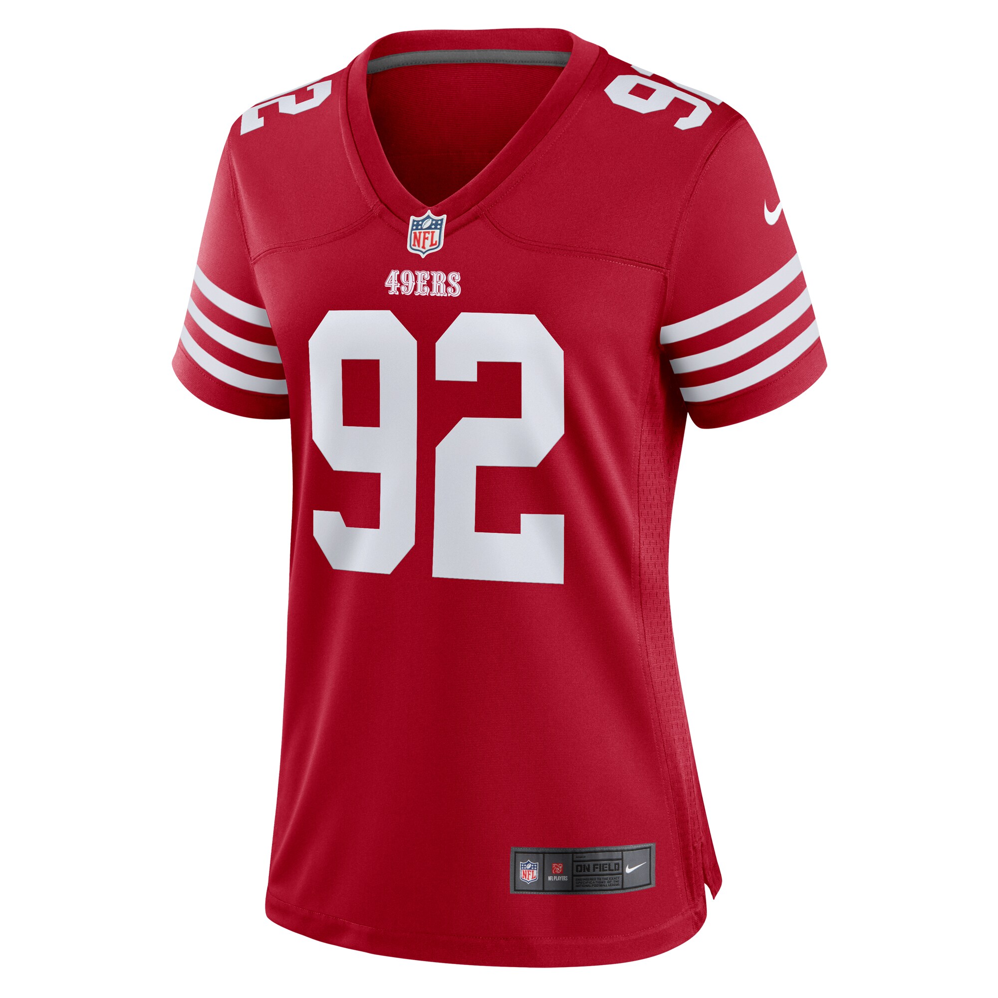 Jordan Elliott San Francisco 49ers Nike Women’s Team Game Jersey – Scarlet Clowdercats