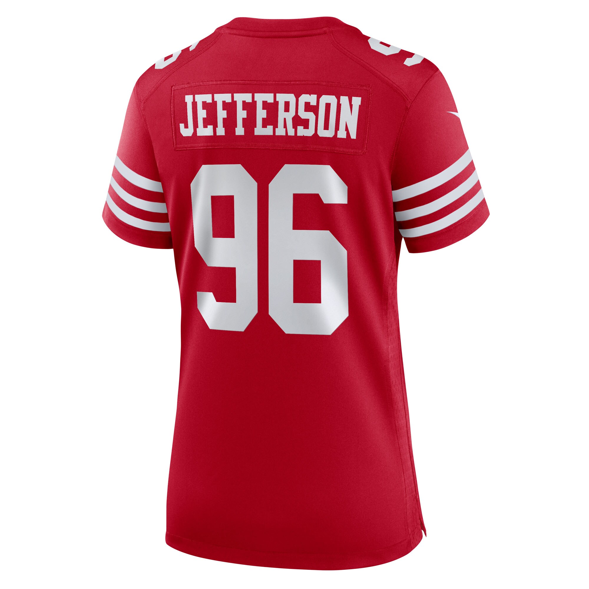 Jordan Jefferson San Francisco 49ers Nike Women’s Team Game Jersey – Scarlet Clowdercats