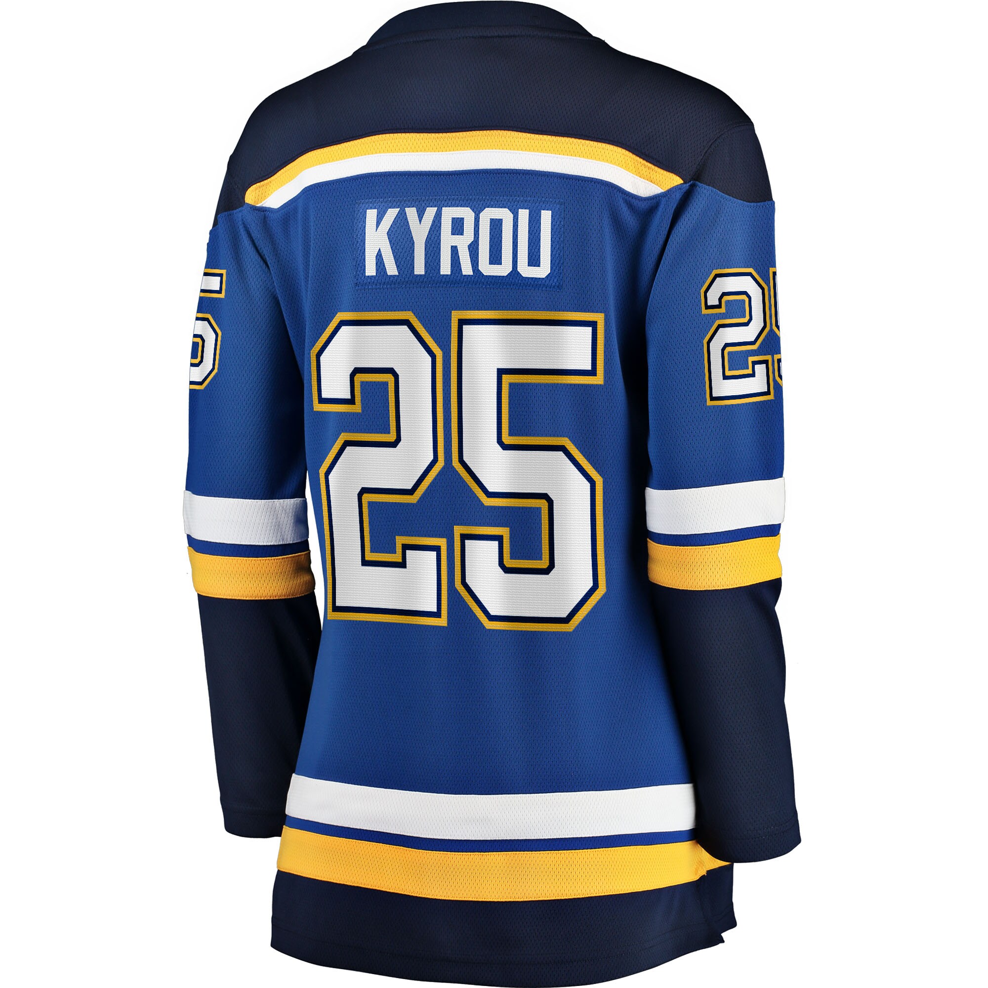 Jordan Kyrou St. Louis Blues Fanatics Women’s Home Breakaway Player Jersey – Blue Clowdercats