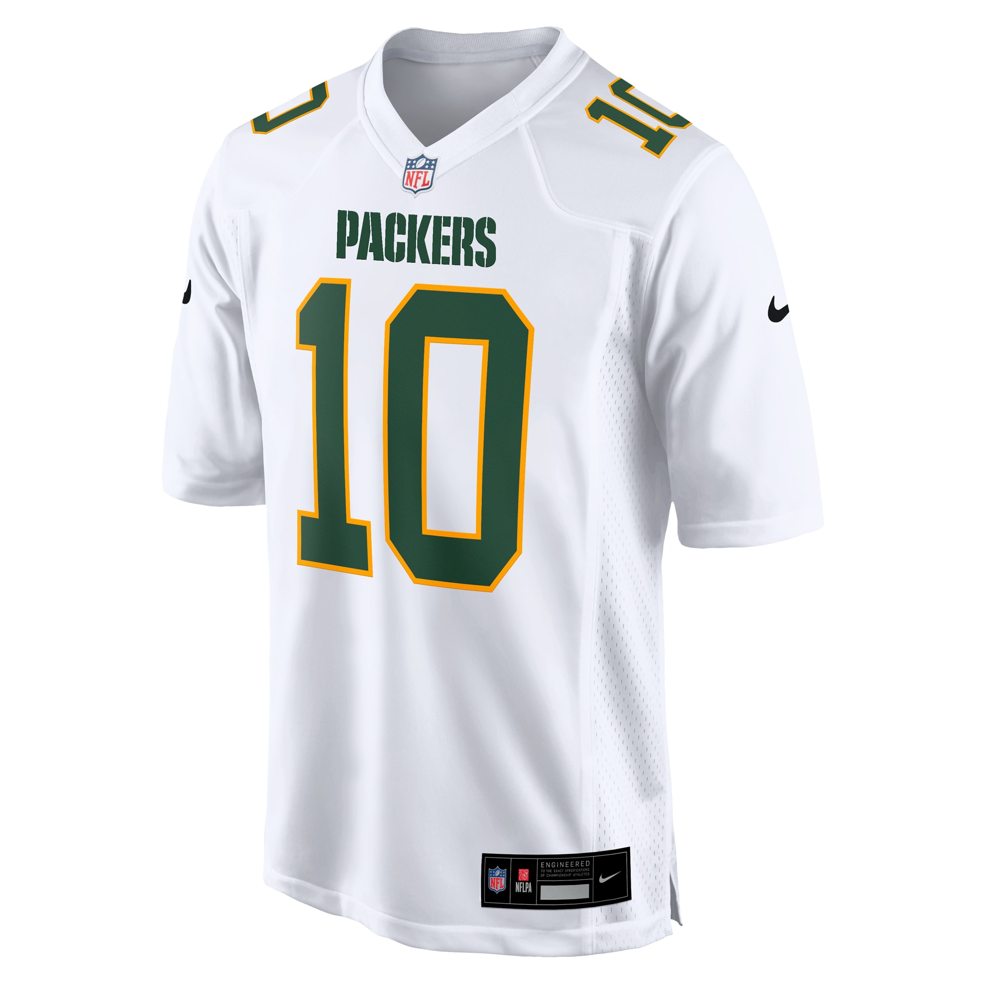 Jordan Love Green Bay Packers Nike Fashion Game Jersey – White Clowdercats