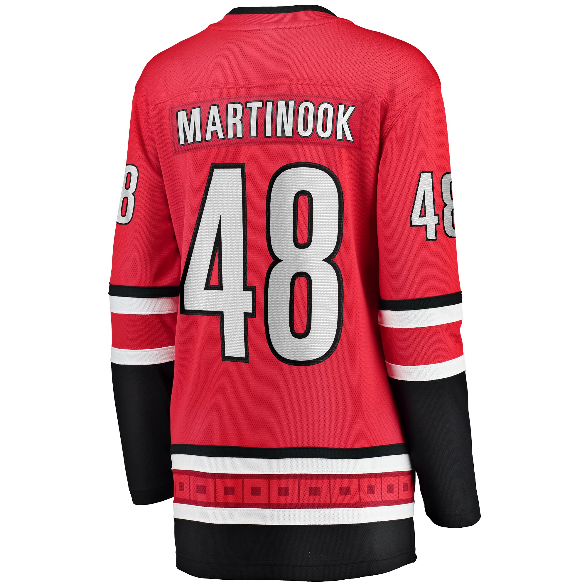 Jordan Martinook Carolina Hurricanes Fanatics Women’s Alternate Breakaway Player Jersey – Red Clowdercats