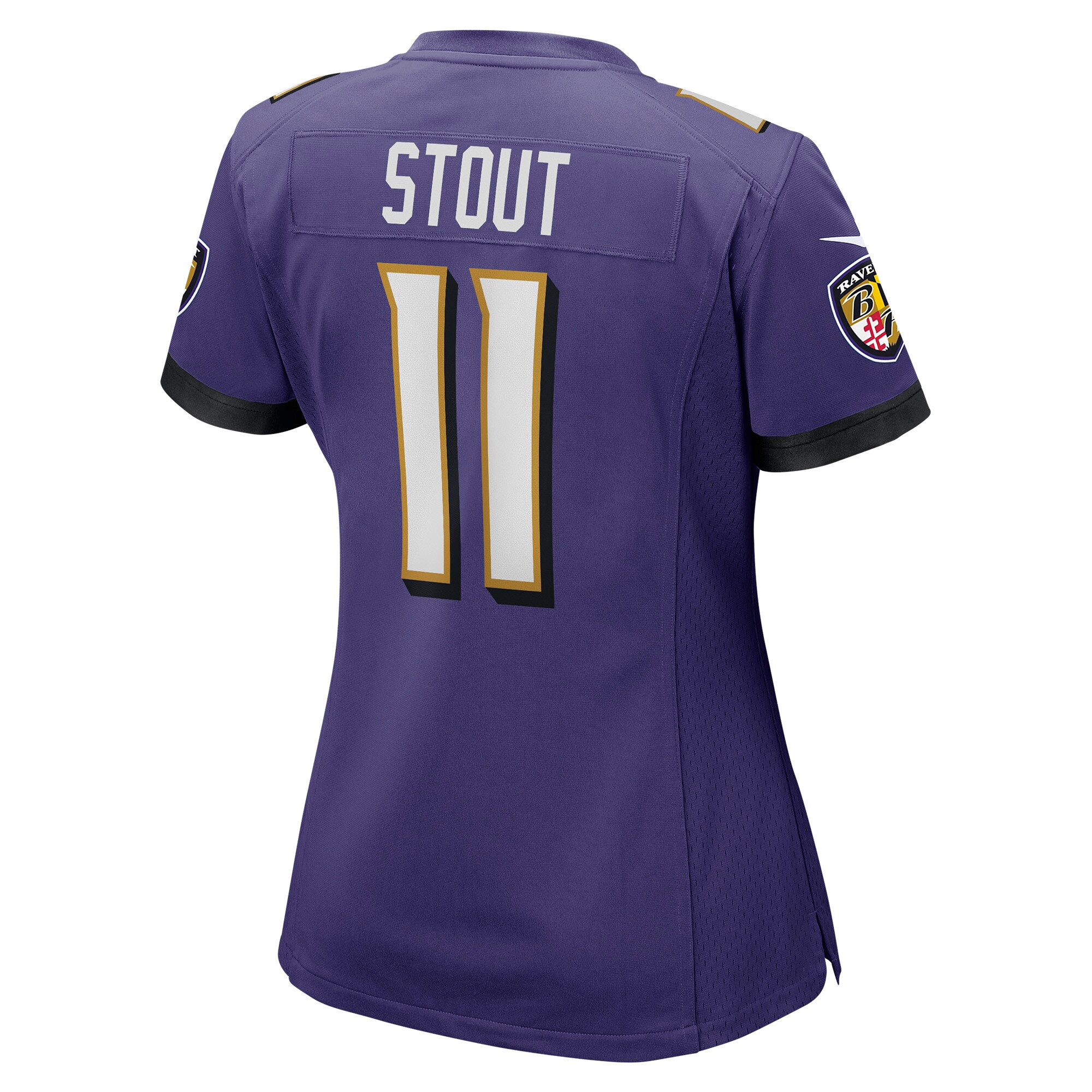 Jordan Stout Baltimore Ravens Nike Women’s Player Game Jersey – Purple Clowdercats